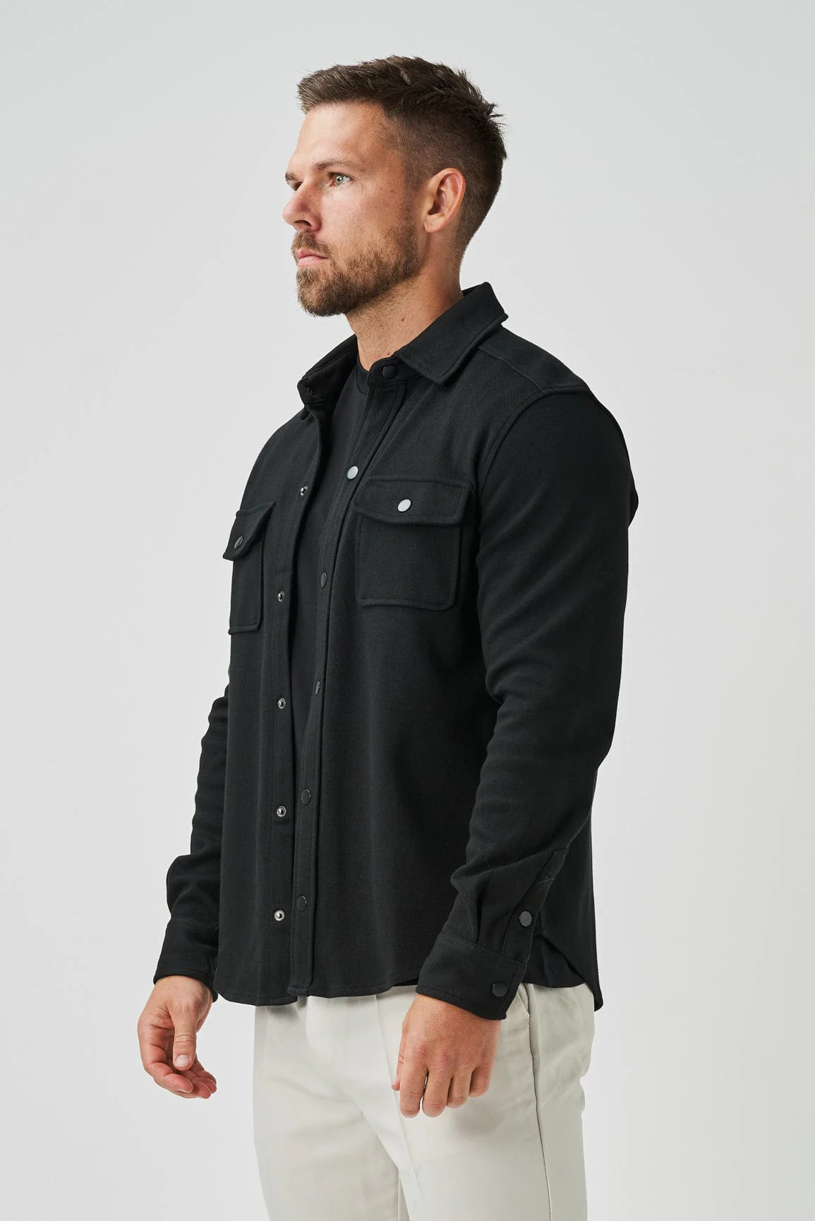 OVERSHIRT - BLACK - Image 6