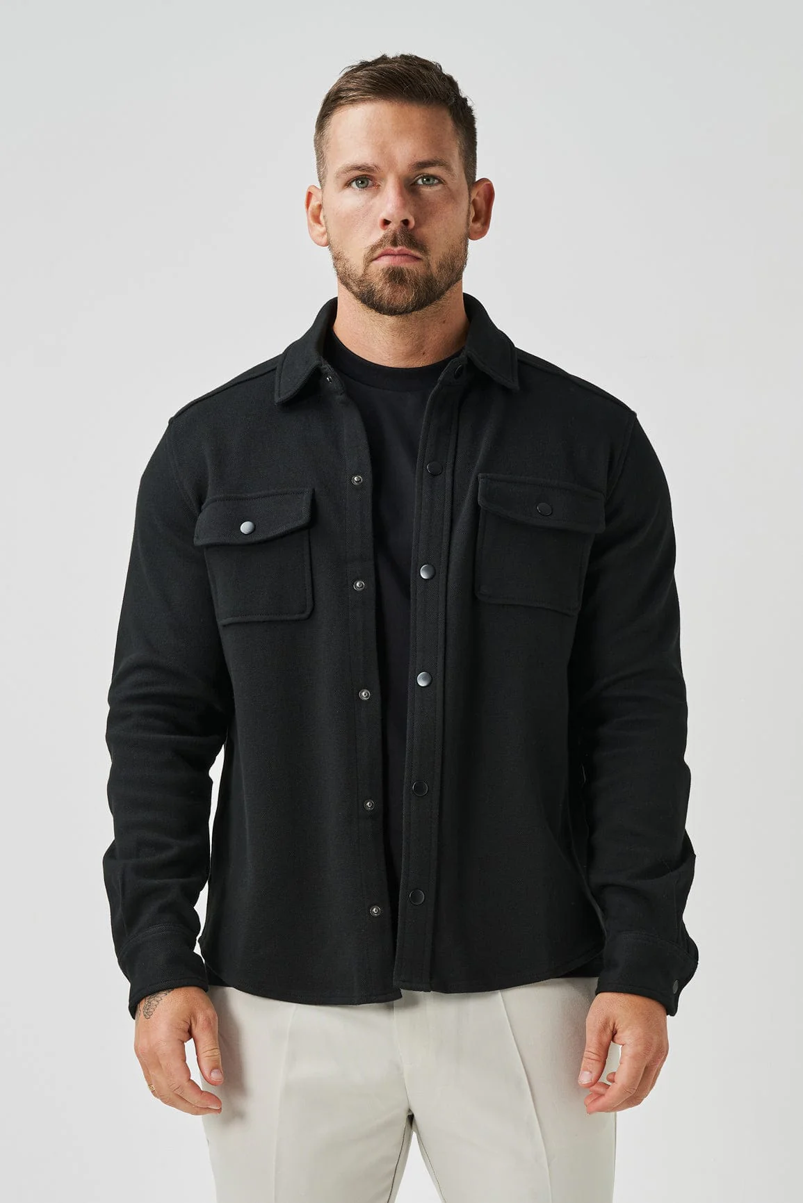 OVERSHIRT - BLACK - Image 8
