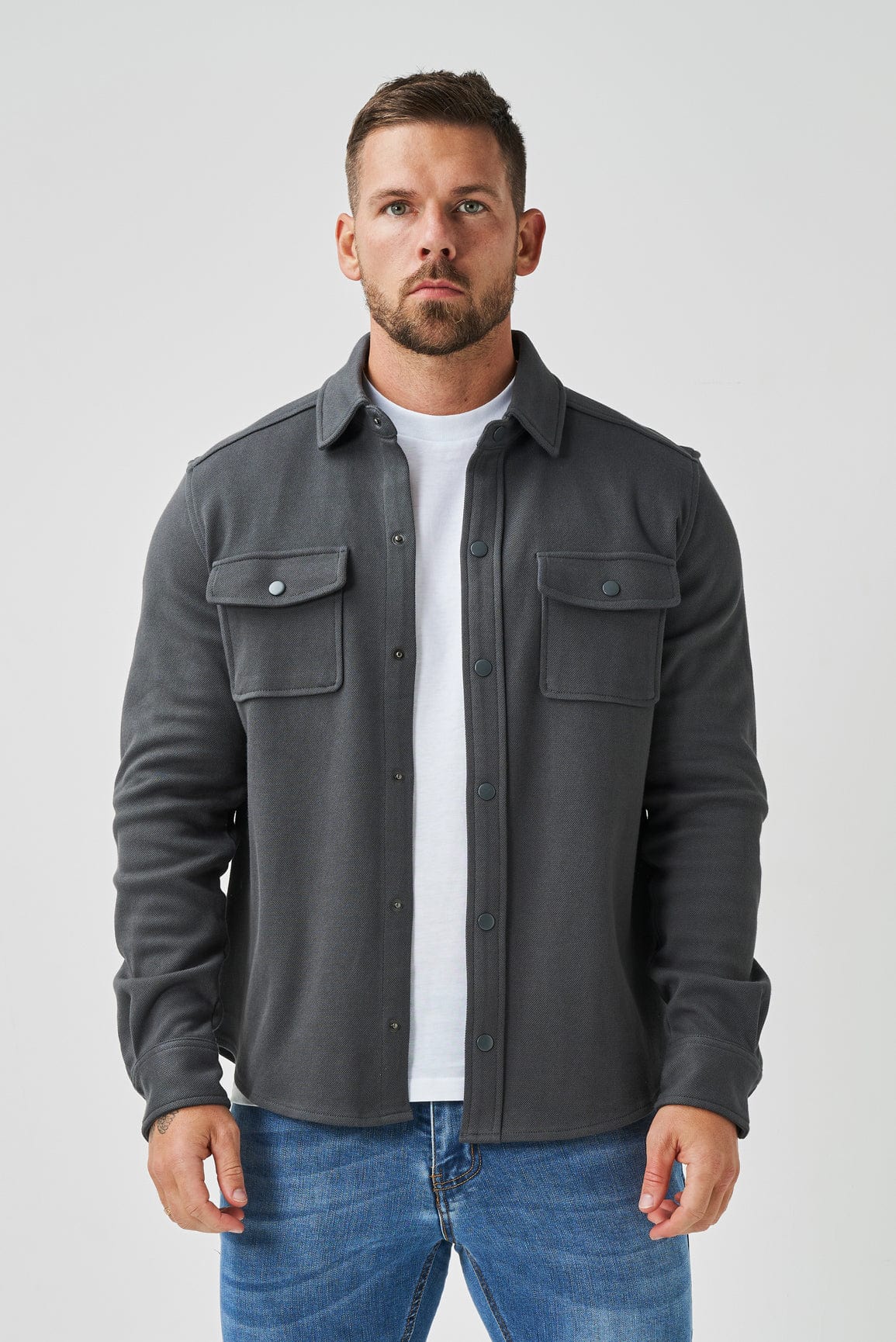 OVERSHIRT - DARK GREY - Image 7