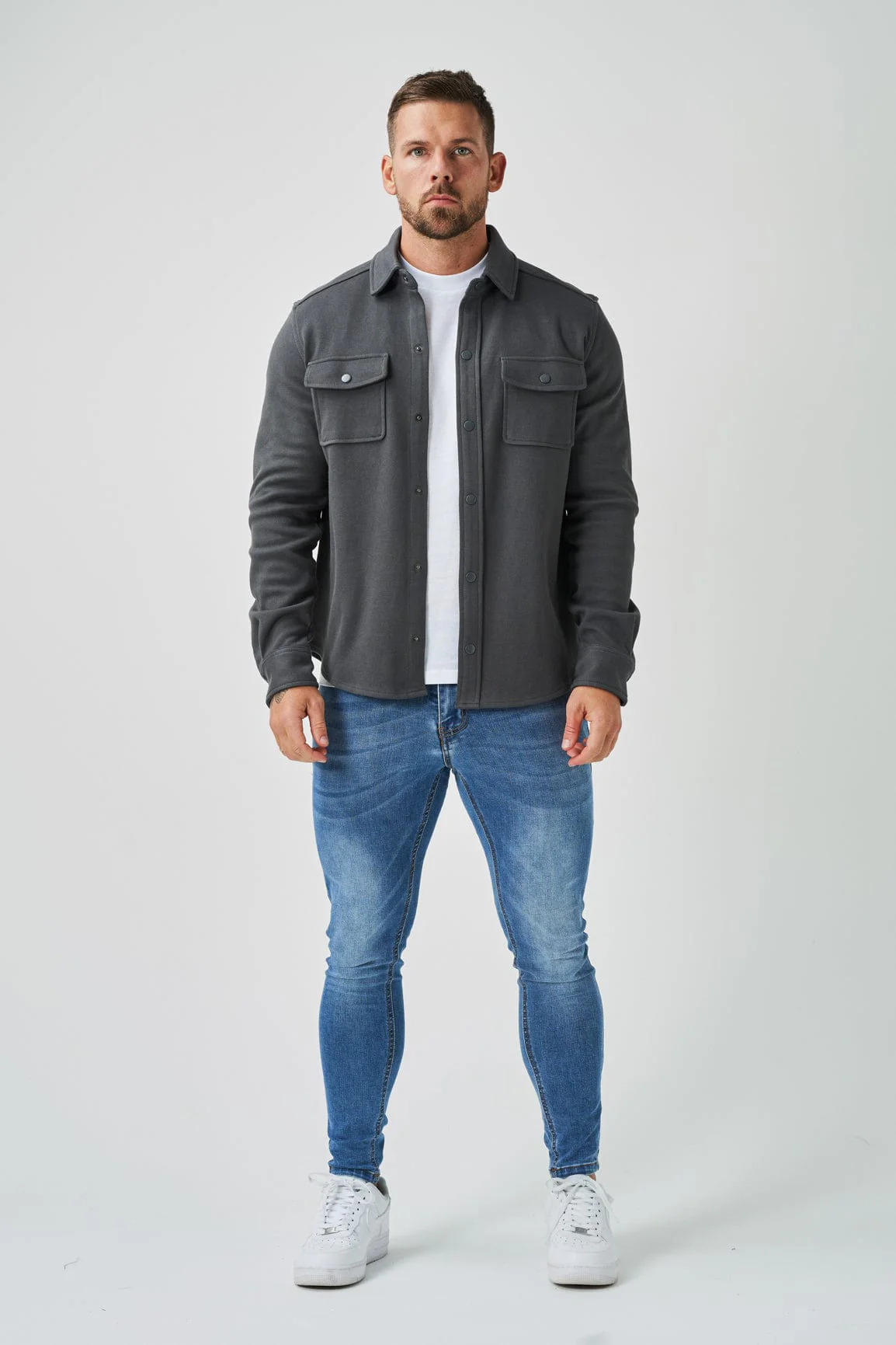 OVERSHIRT - DARK GREY - Image 8
