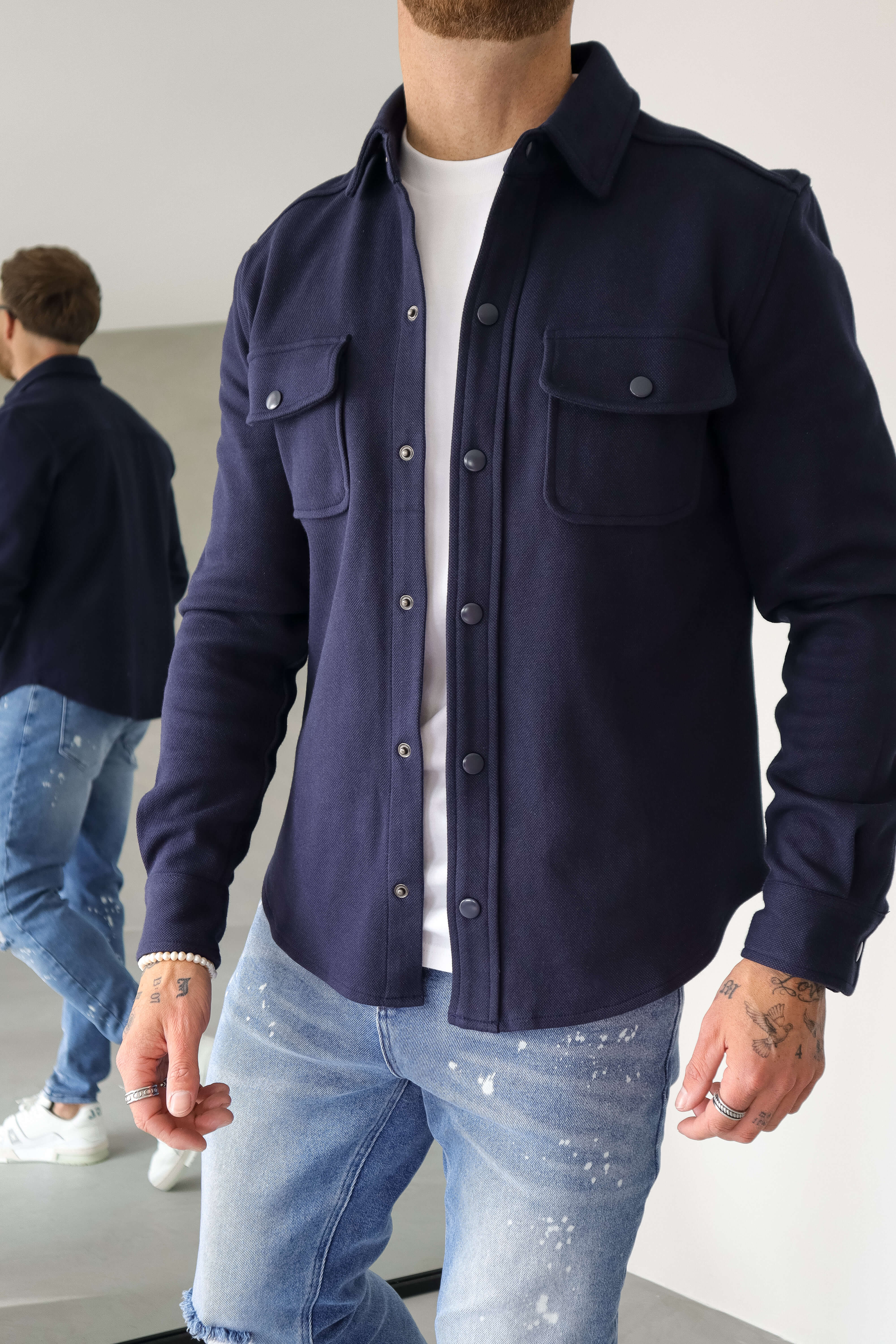 OVERSHIRT - NAVY - Image 7