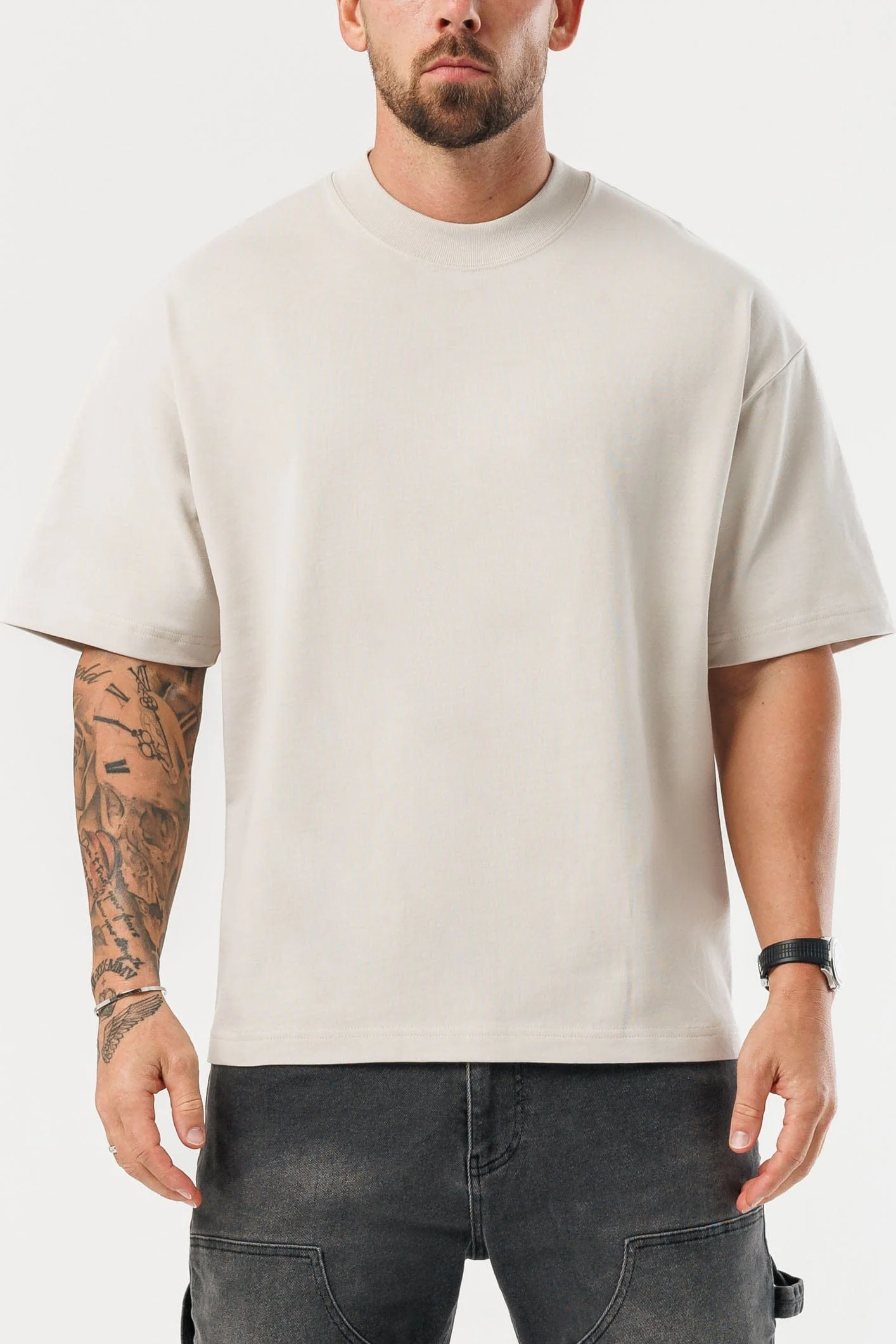 OVERSIZED T-SHIRT - BEIGE