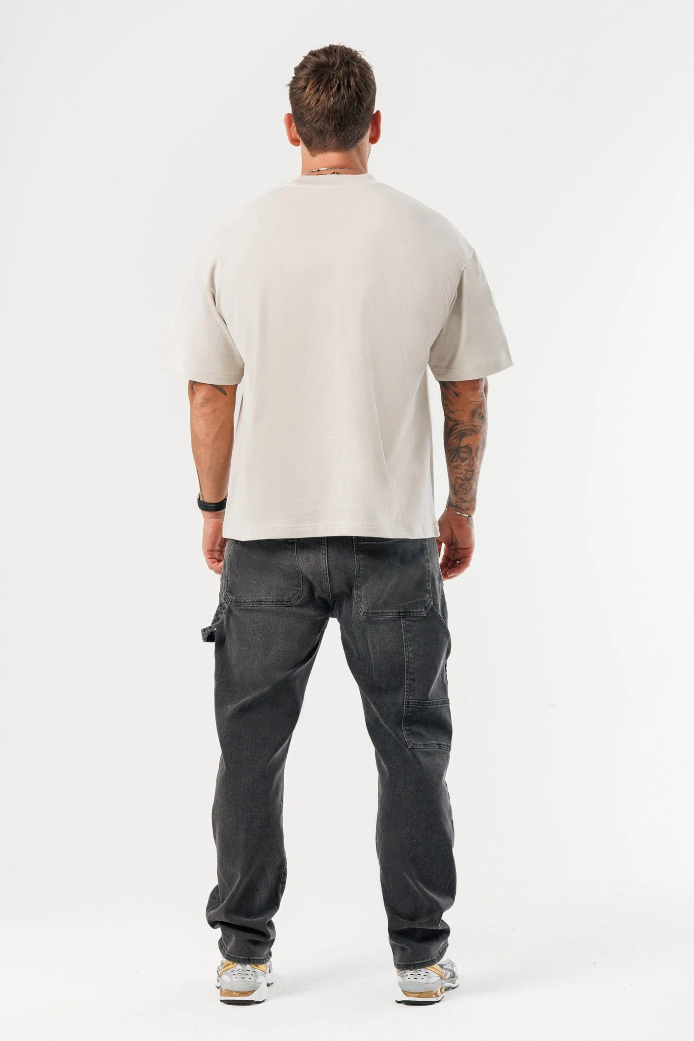 OVERSIZED T-SHIRT - BEIGE - Image 6