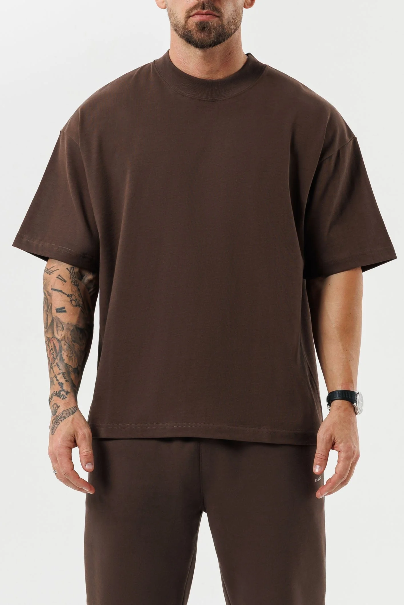 OVERSIZED T-SHIRT - BROWN