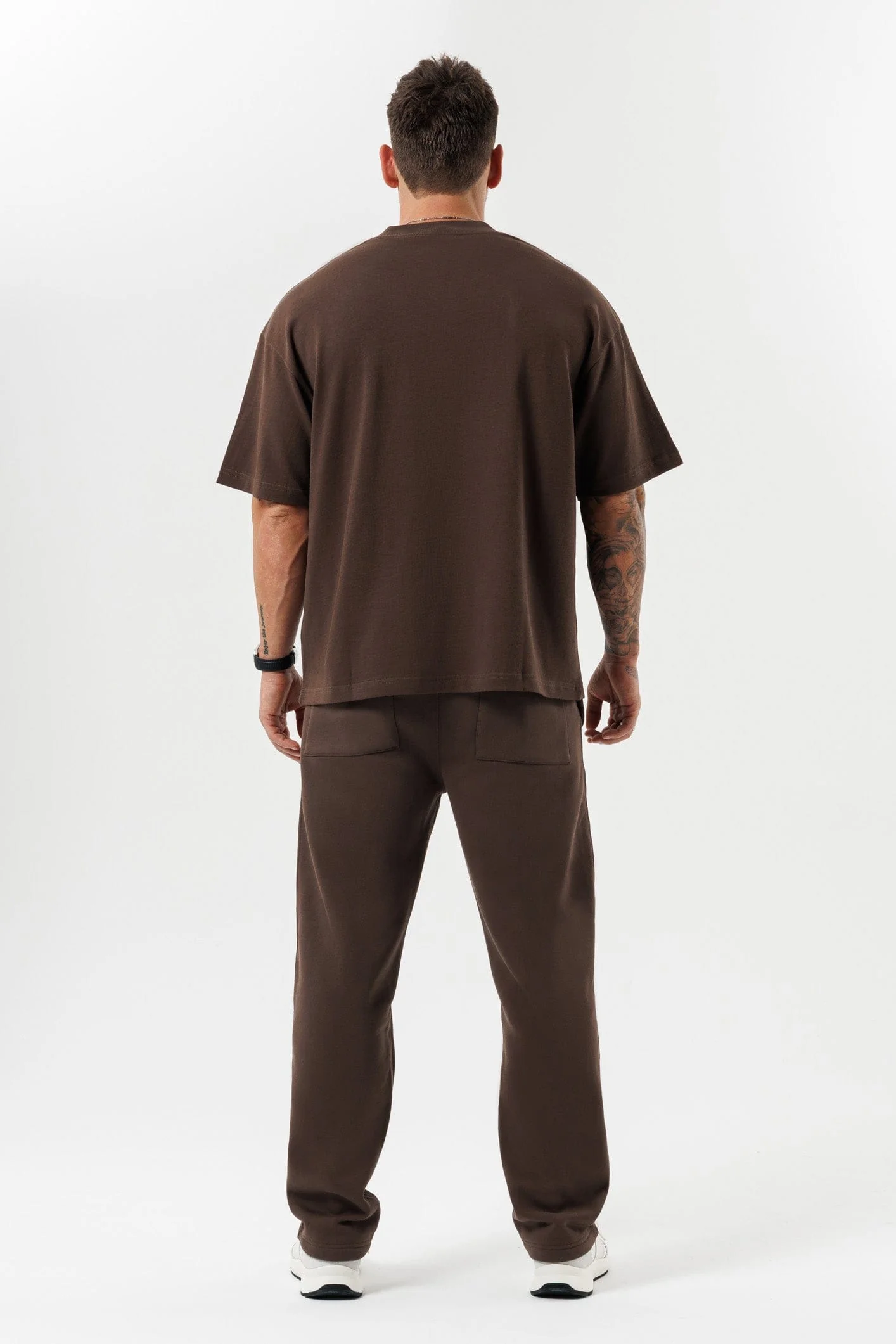 OVERSIZED T-SHIRT - BROWN - Image 7
