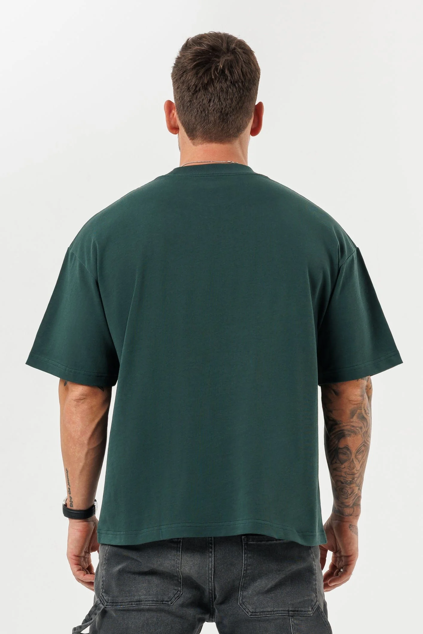 OVERSIZED T-SHIRT - GREEN - Image 4