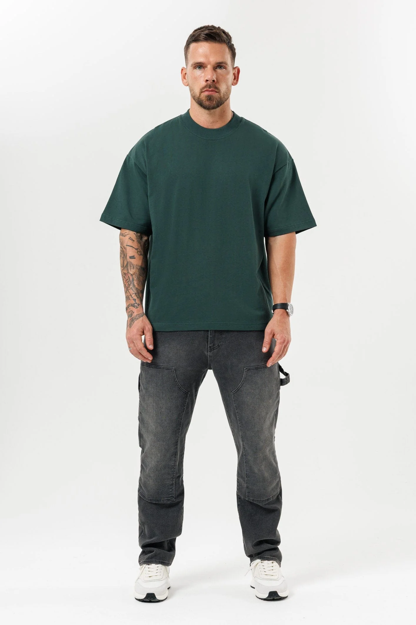 OVERSIZED T-SHIRT - GREEN - Image 5