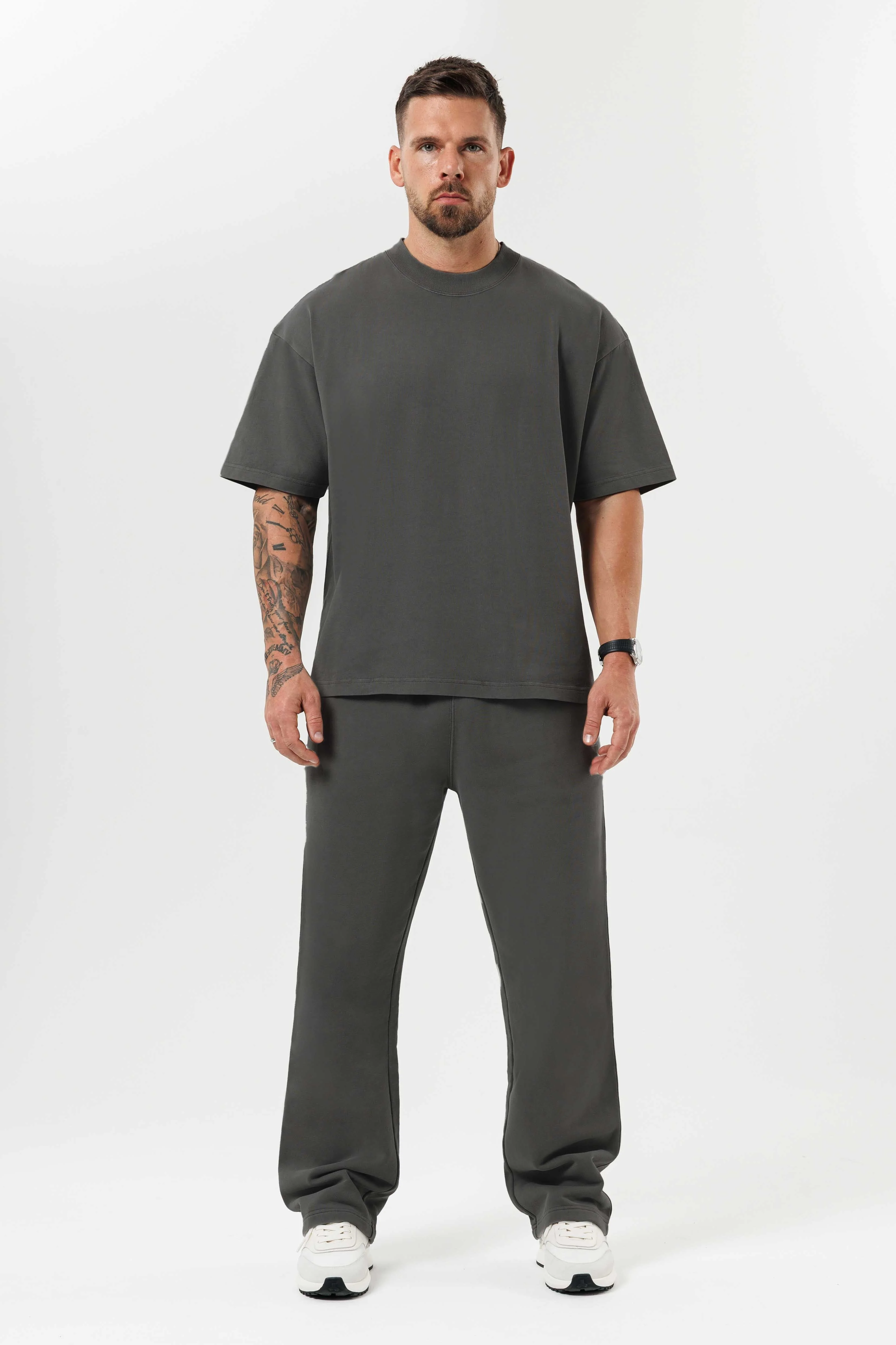 OVERSIZED T-SHIRT - DARK GREY - Image 4
