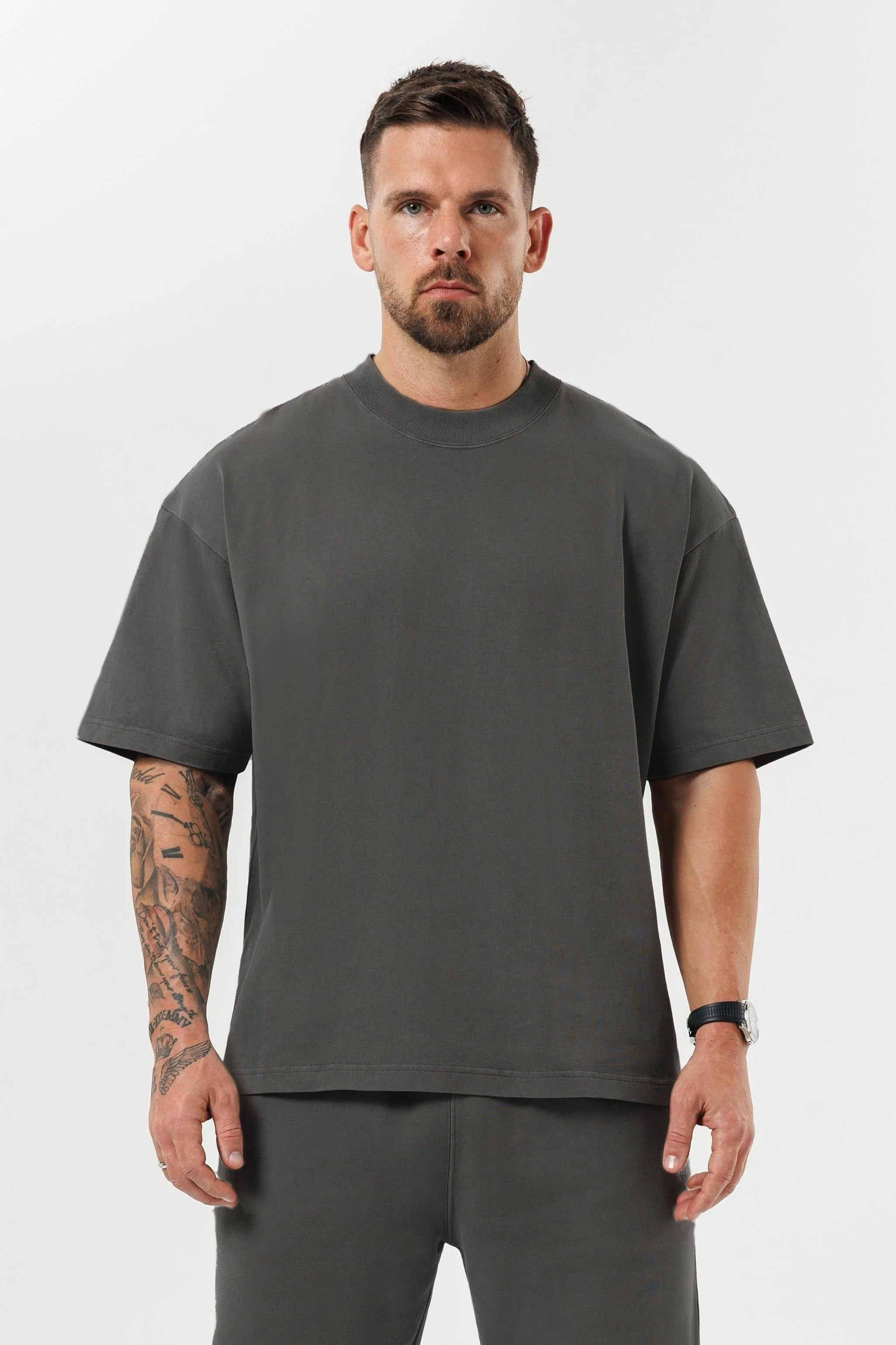 OVERSIZED T-SHIRT - DARK GREY - Image 5