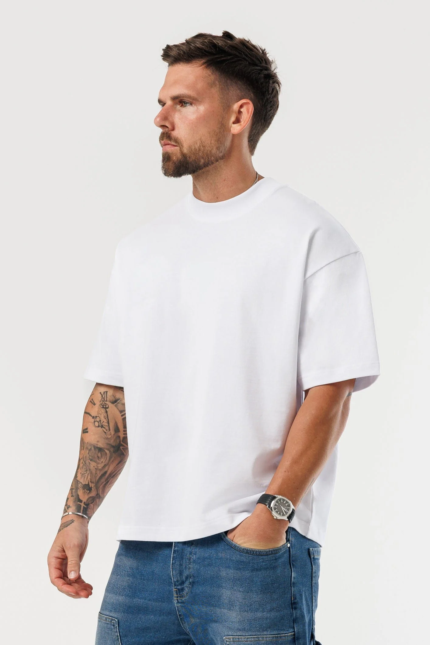 OVERSIZED T-SHIRT - WHITE - Image 3