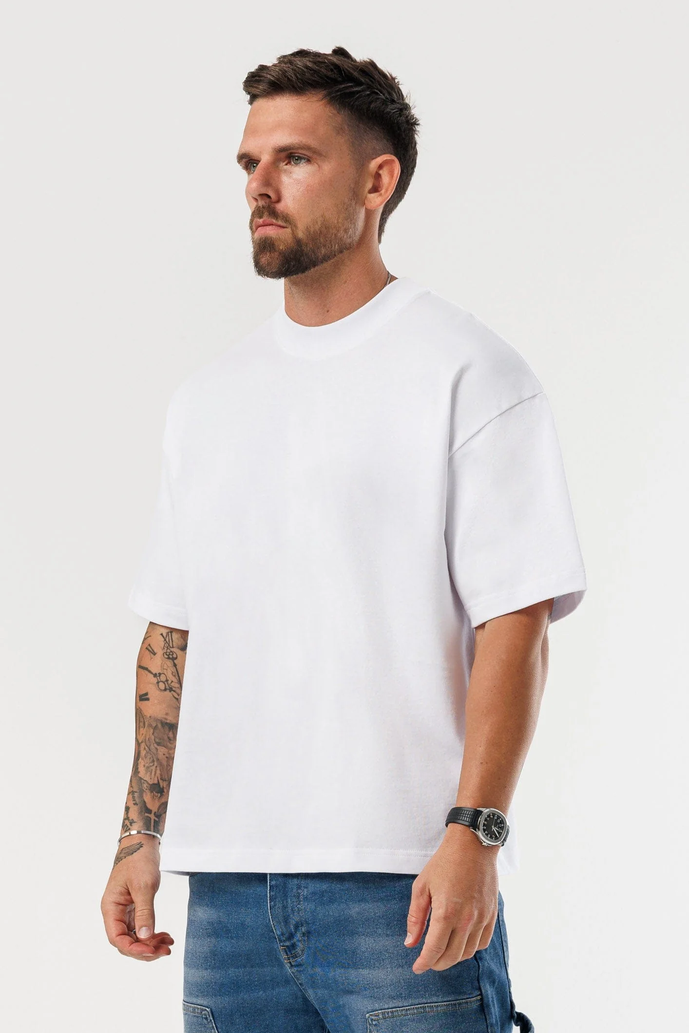 OVERSIZED T-SHIRT - WHITE - Image 4