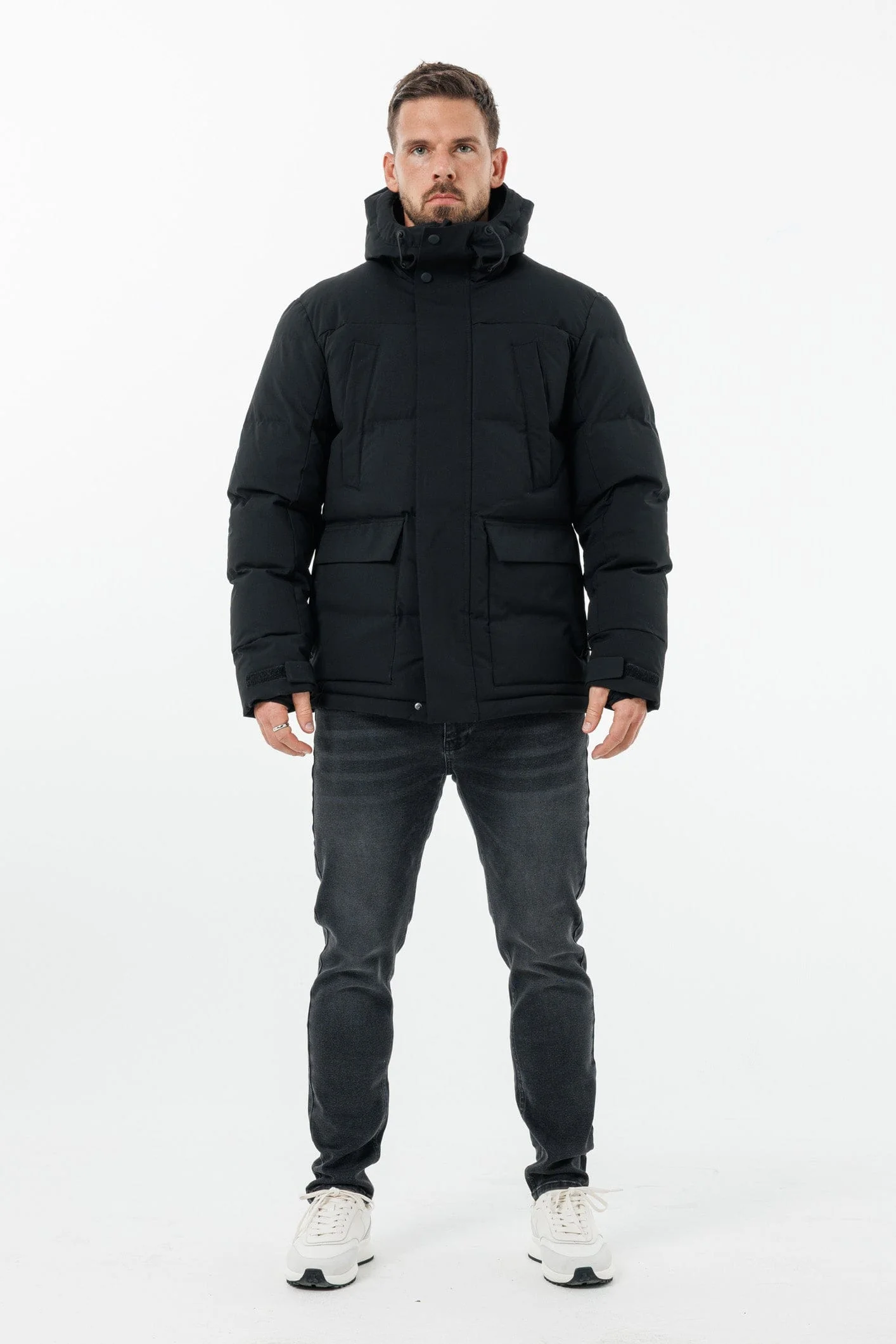 PARKA JACKET - BLACK - Image 2