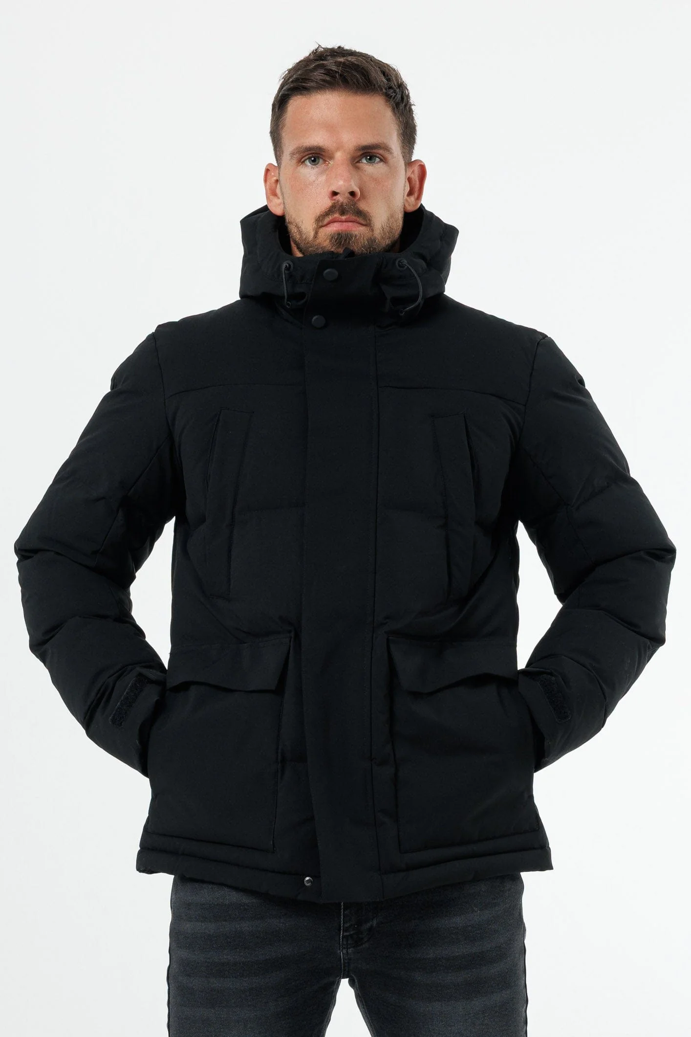 PARKA JACKET - BLACK - Image 3