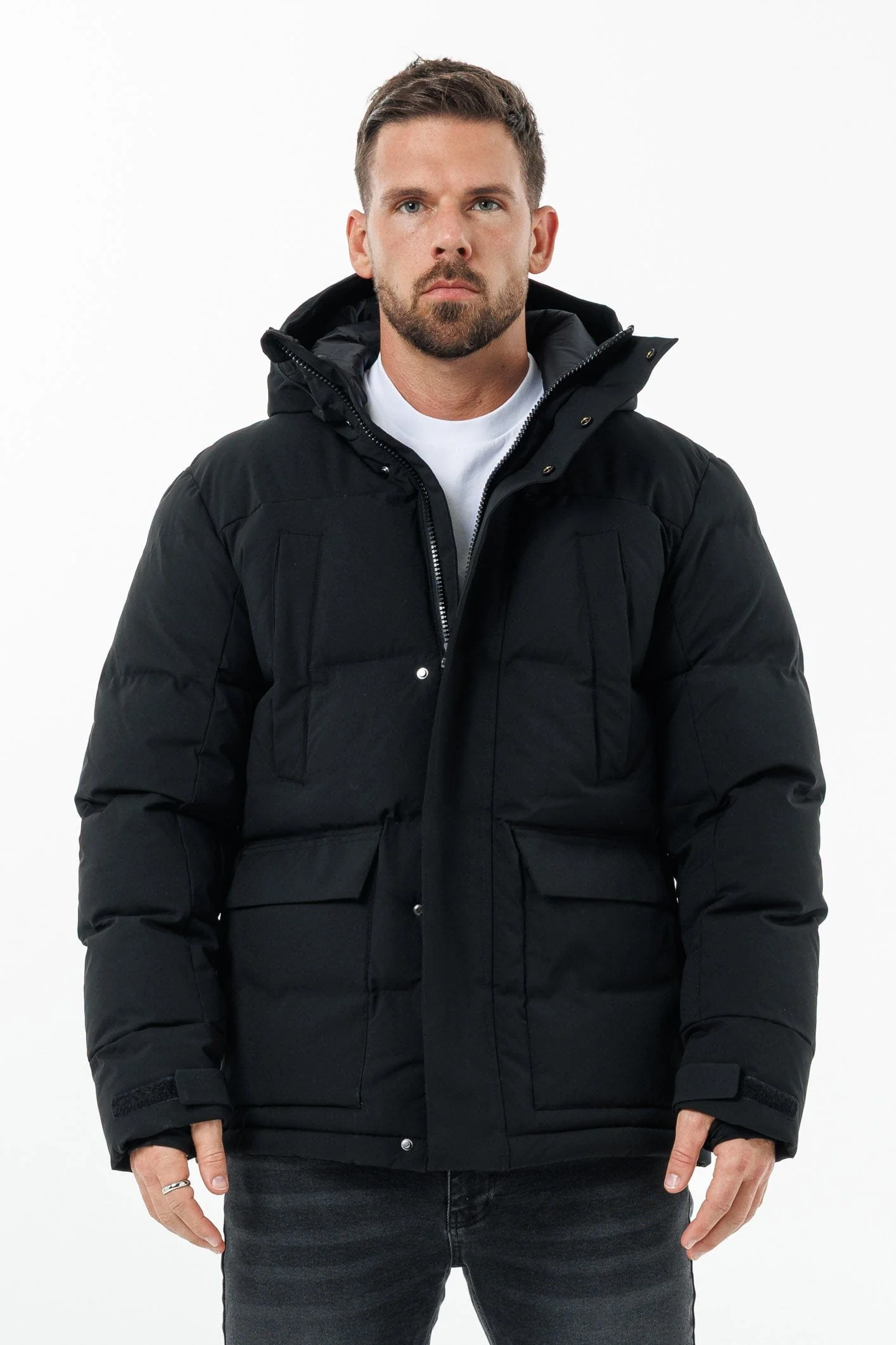 PARKA JACKET - BLACK - Image 5