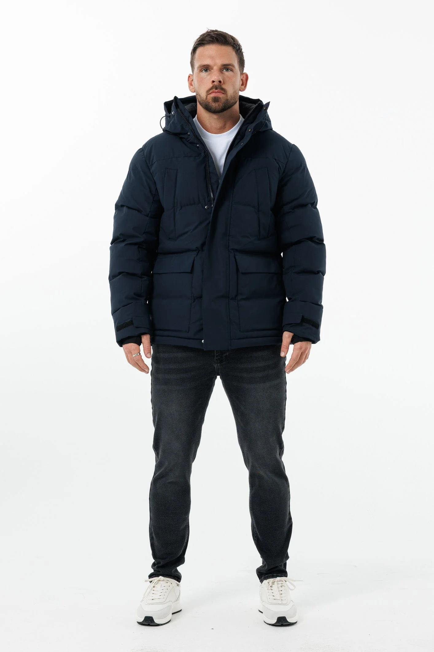 PARKA JACKET - NAVY - Image 3