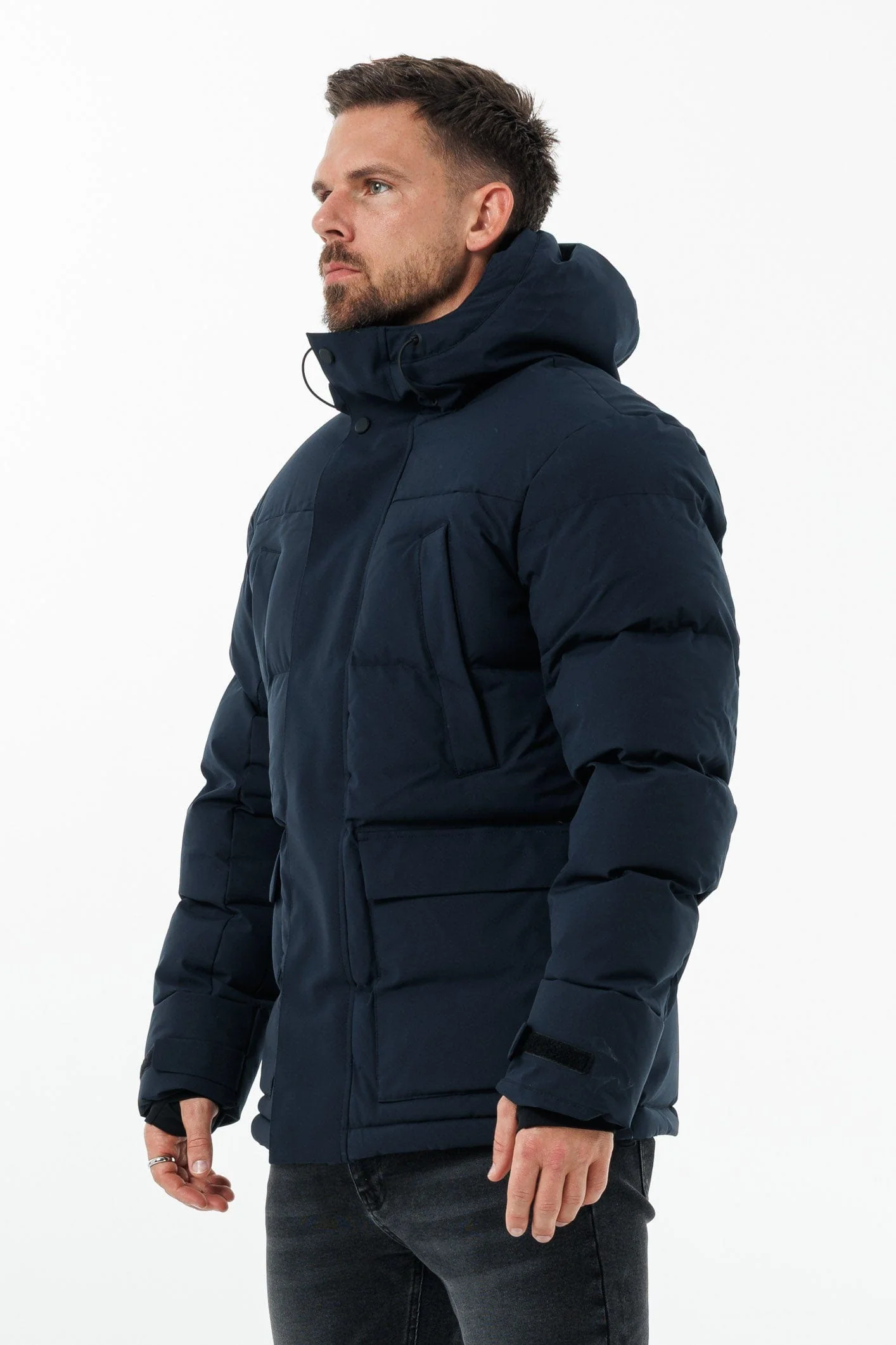 PARKA JACKET - NAVY - Image 4