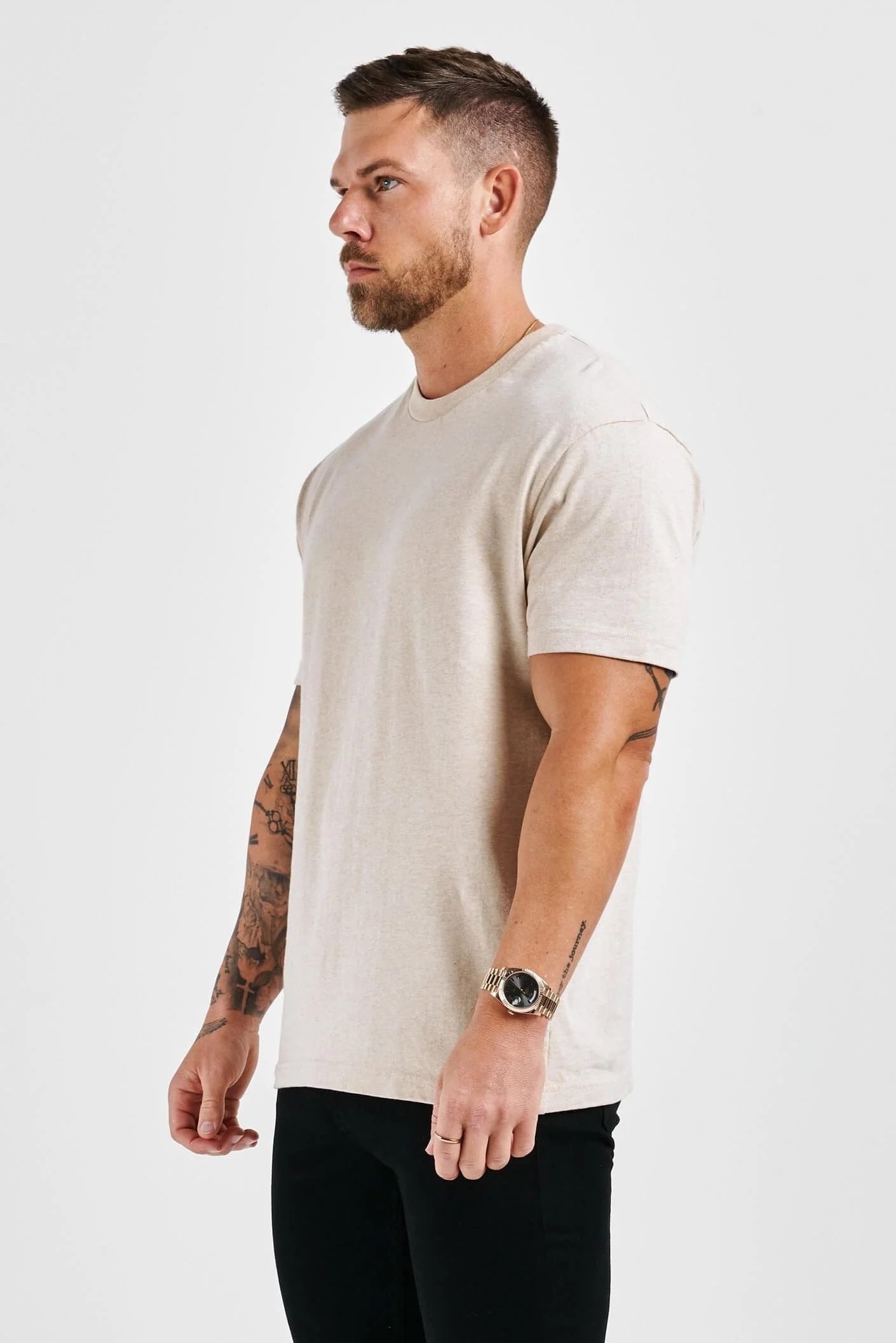 PREMIUM BASICS T-SHIRT - FOG - Image 4