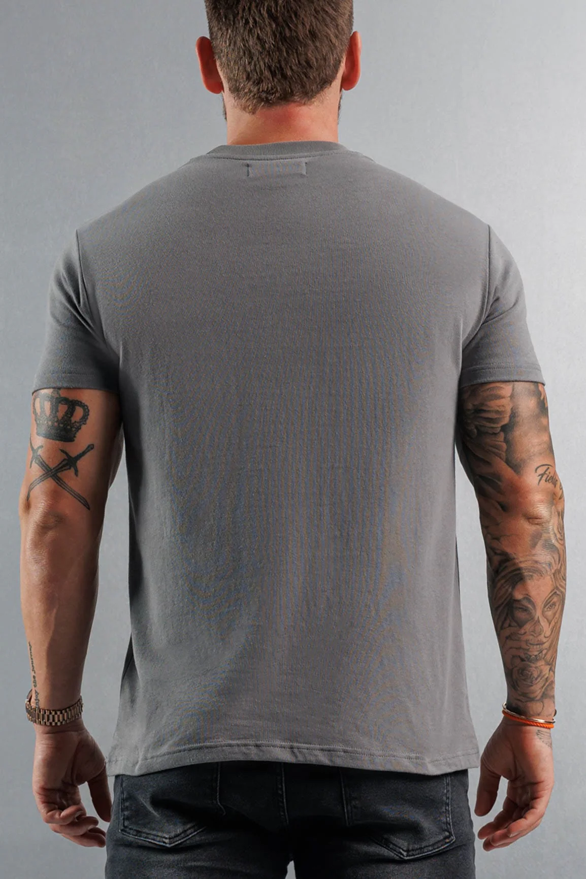 PREMIUM BASICS T-SHIRT - GUNMETAL GREY - Image 6