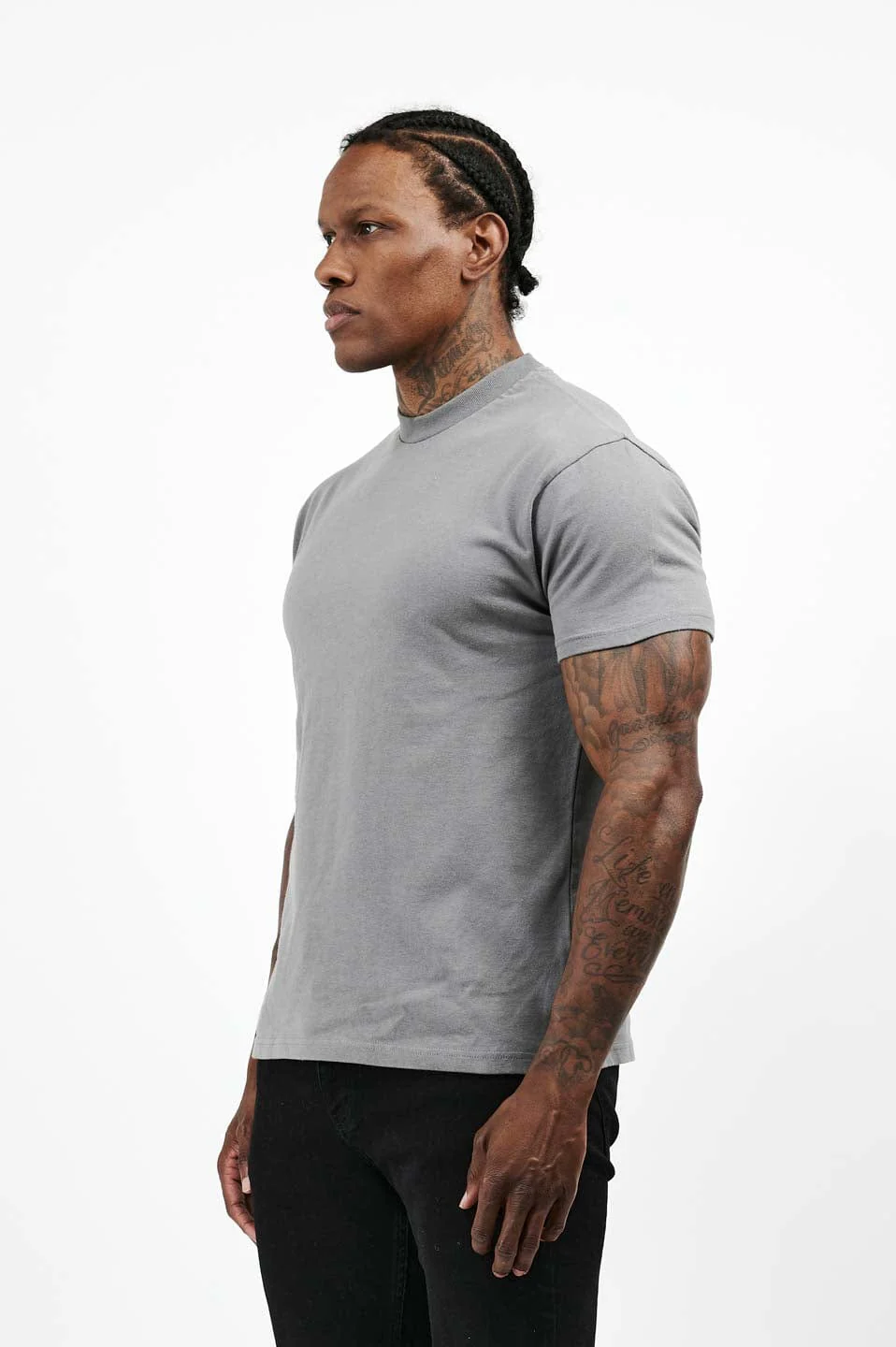 PREMIUM BASICS T-SHIRT - GUNMETAL GREY - Image 10