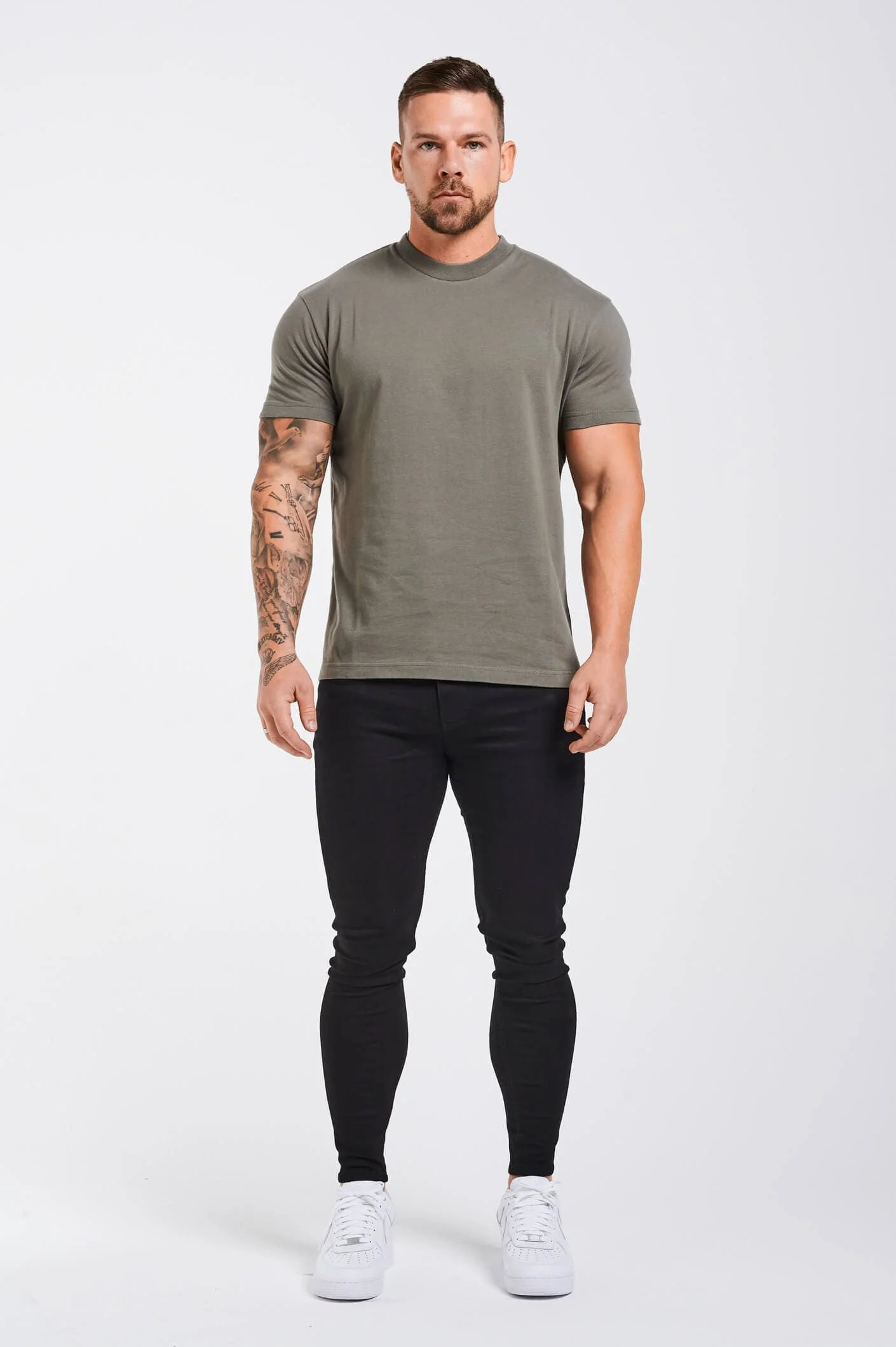 PREMIUM BASICS T-SHIRT - CHARCOAL GREY - Image 3