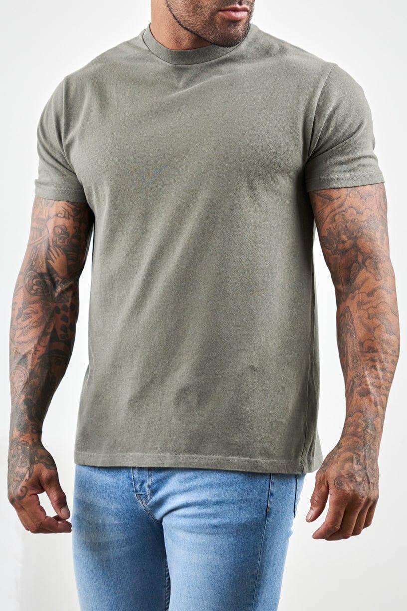 PREMIUM BASICS T-SHIRT - CHARCOAL GREY - Image 4