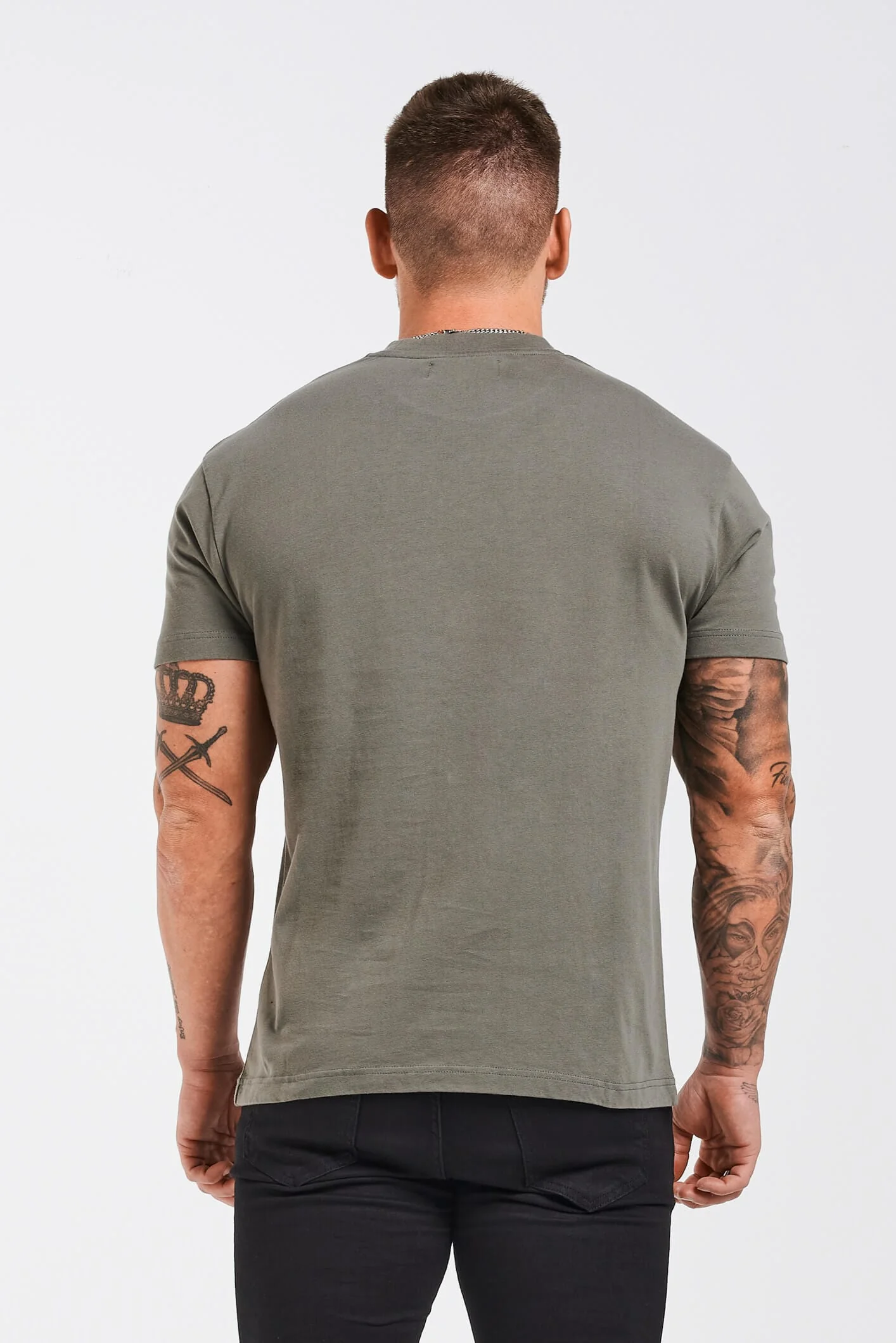 PREMIUM BASICS T-SHIRT - CHARCOAL GREY - Image 7