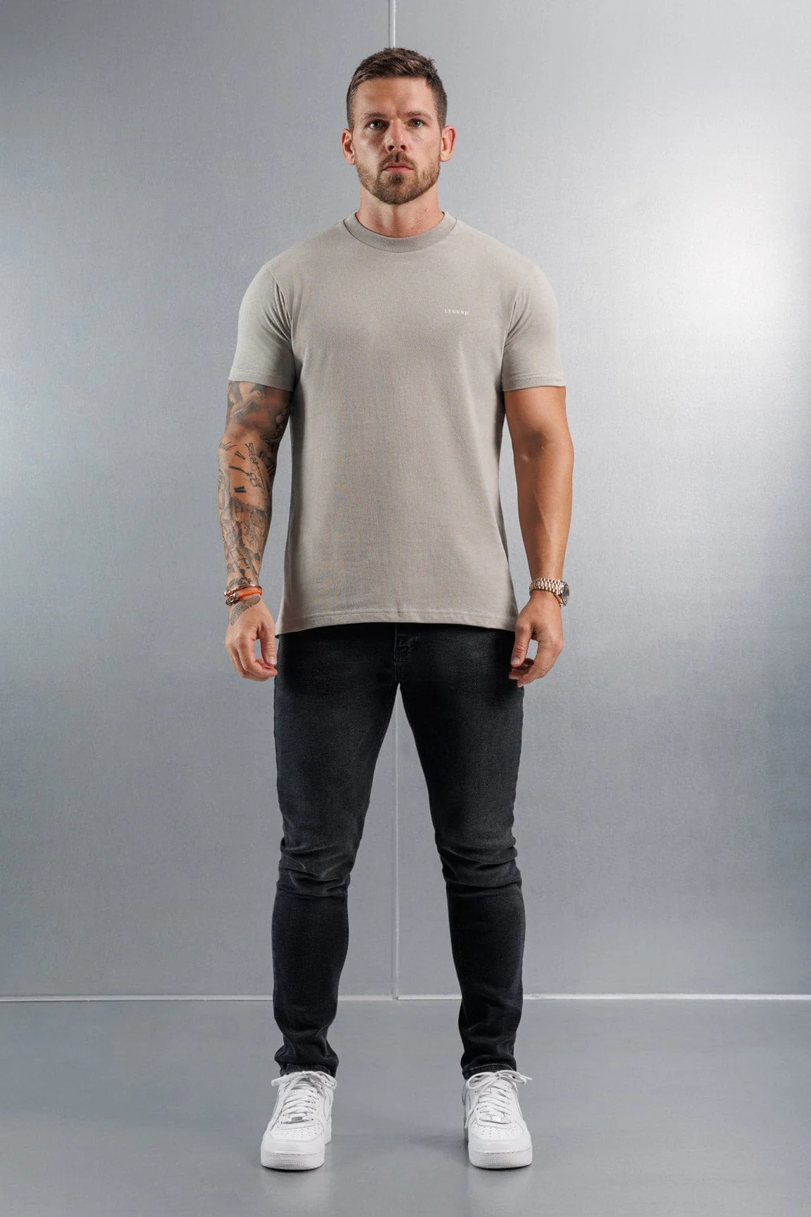 PREMIUM BASICS T-SHIRT - CONCRETE - Image 3