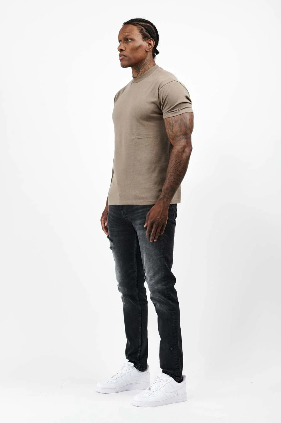 PREMIUM BASICS T-SHIRT - MOCHA - Image 7