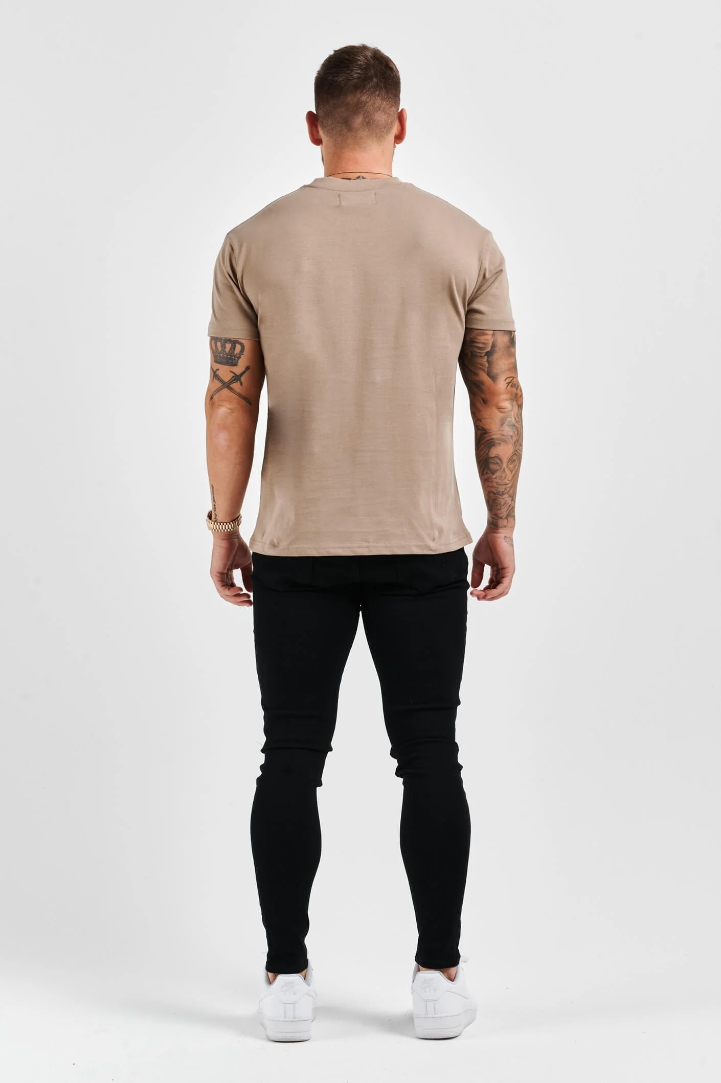 PREMIUM BASICS T-SHIRT - TAUPE - Image 6