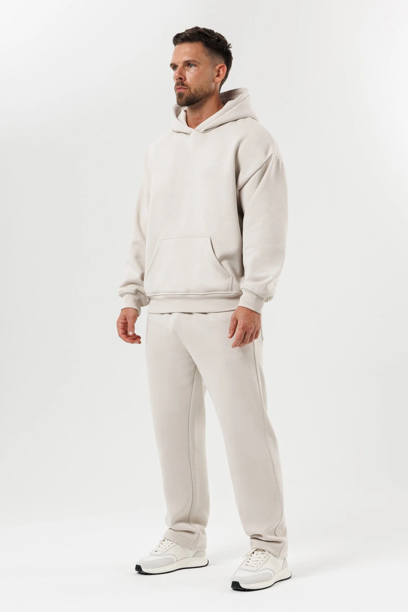 PRINT HOODIE - BEIGE - Image 8