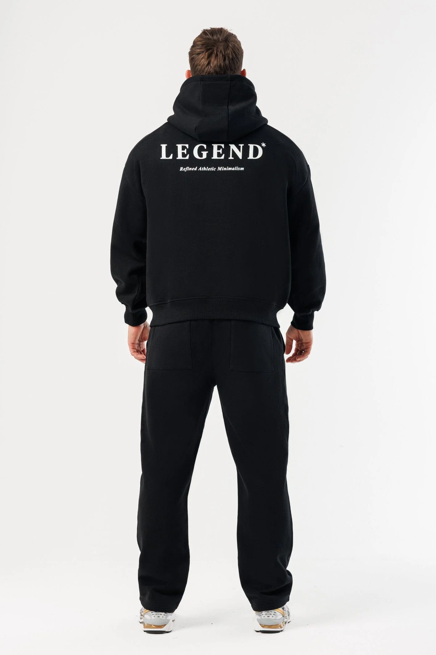 PRINT HOODIE - BLACK - Image 10