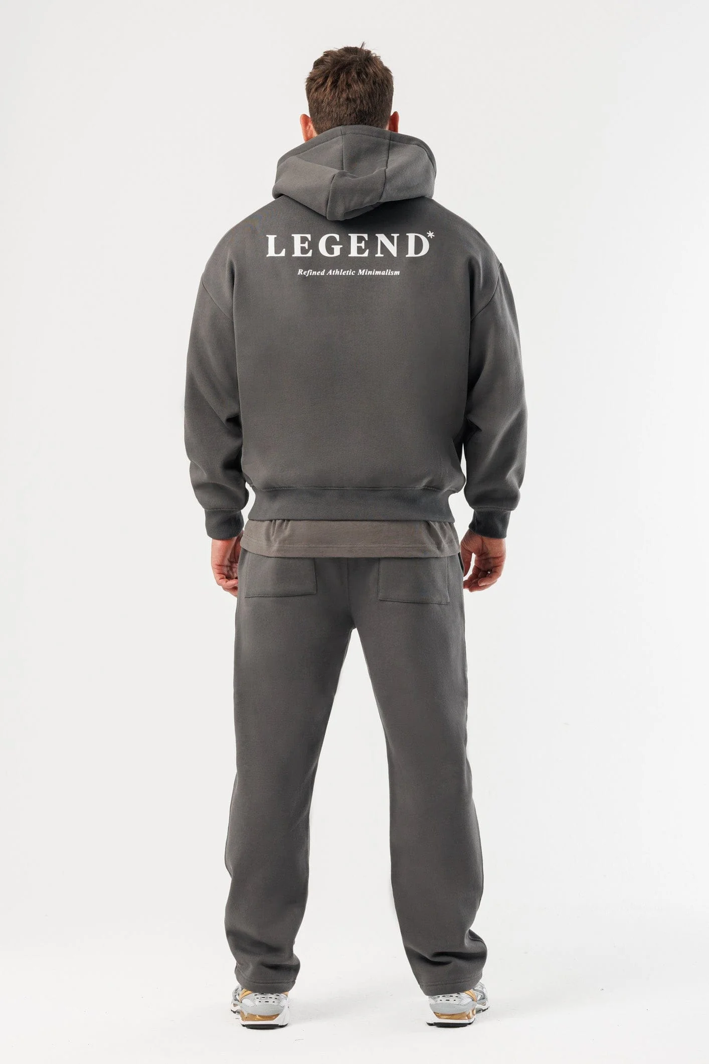 PRINT HOODIE - DARK GREY - Image 4