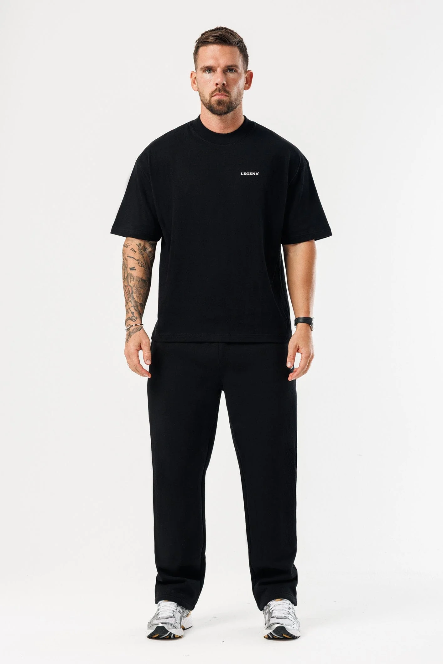 PRINT OVERSIZED T-SHIRT - BLACK - Image 6