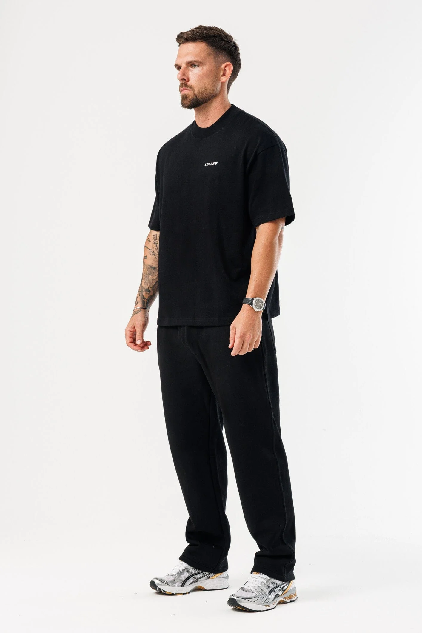 PRINT OVERSIZED T-SHIRT - BLACK - Image 8