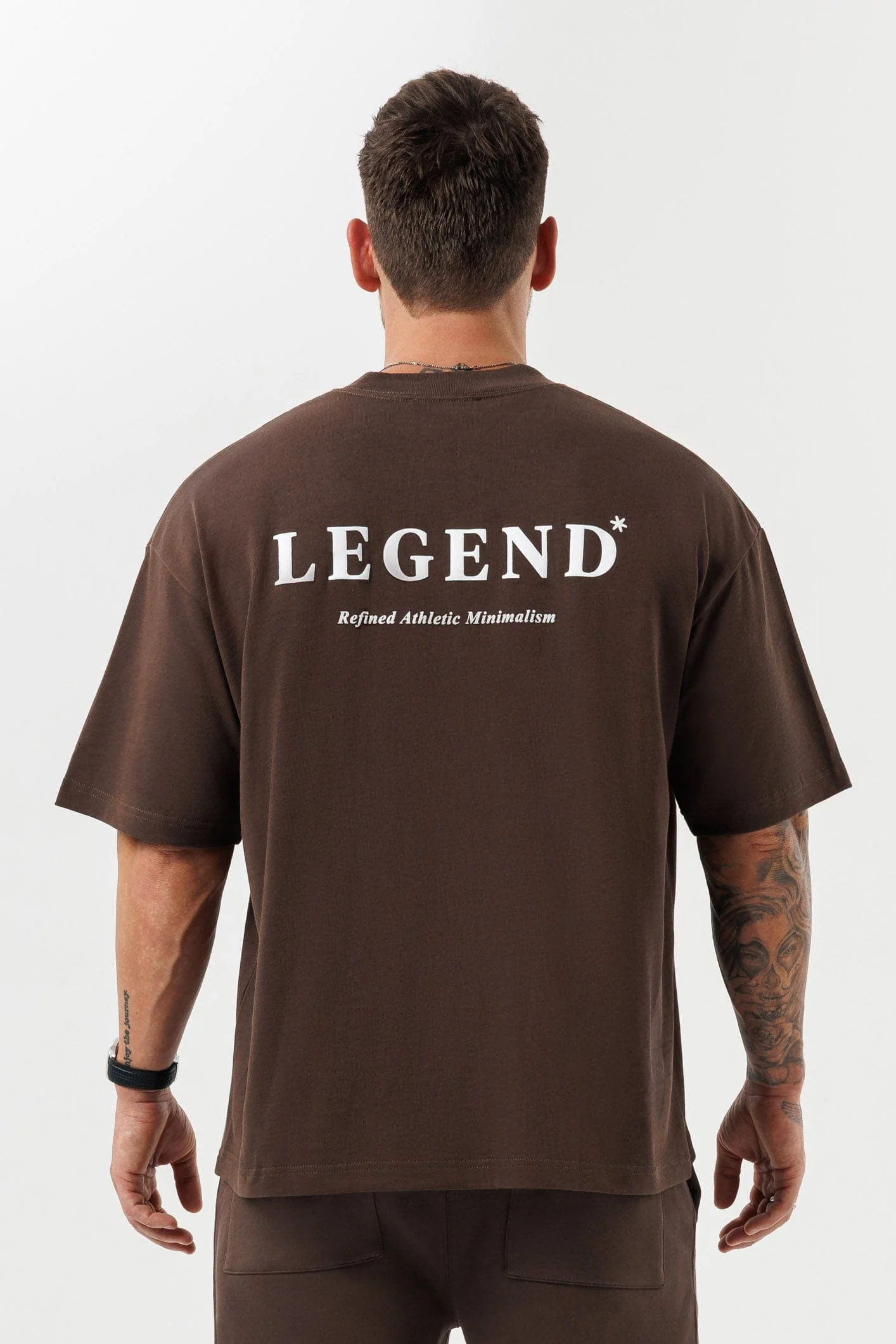 PRINT OVERSIZED T-SHIRT - BROWN - Image 5