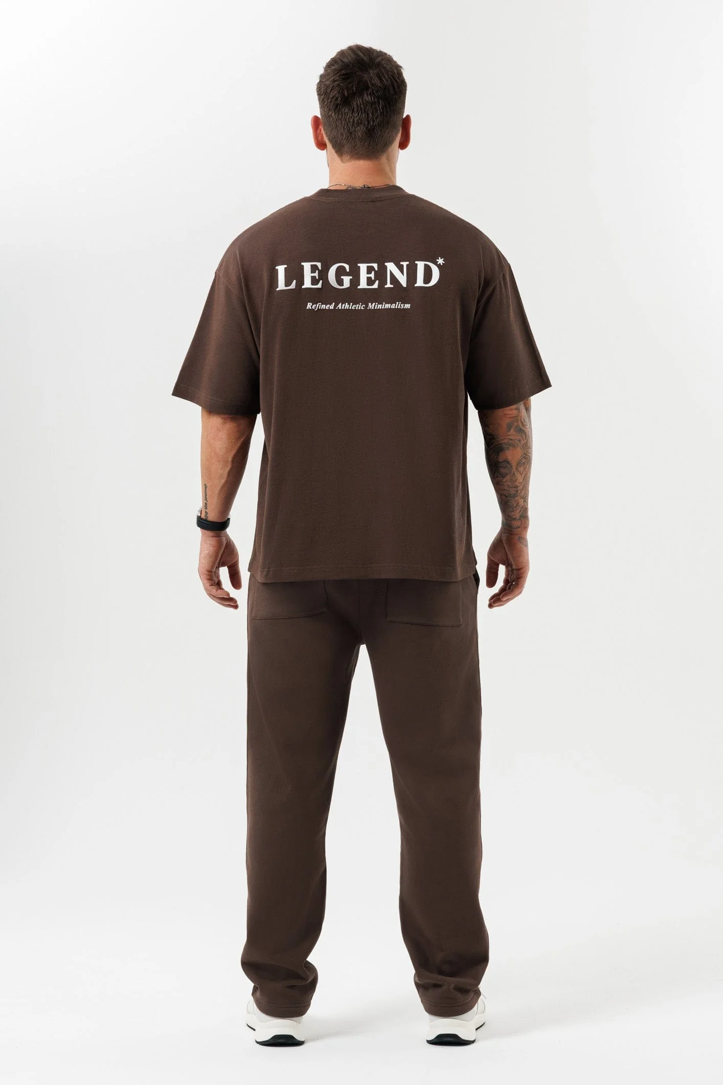 PRINT OVERSIZED T-SHIRT - BROWN - Image 9