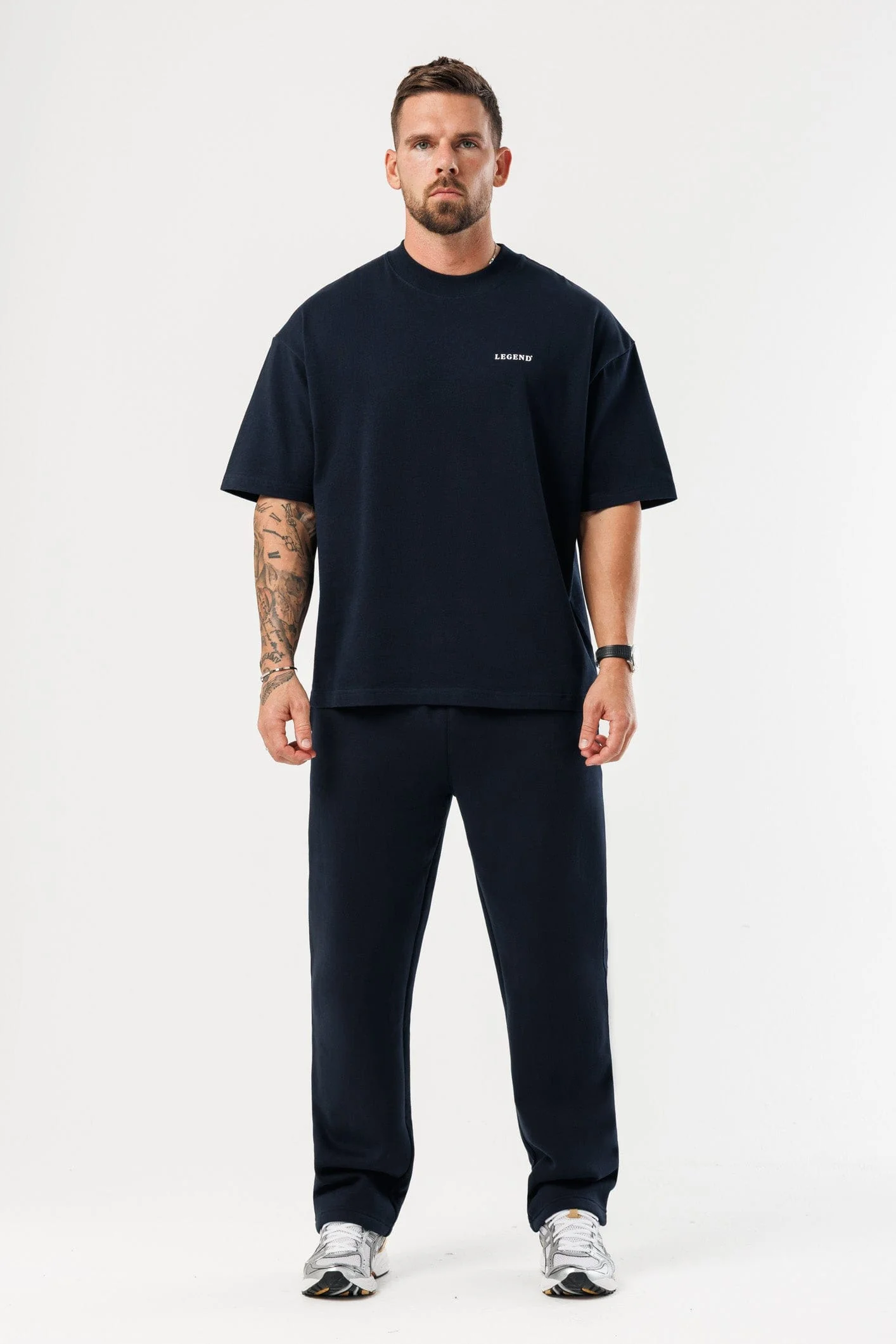 PRINT OVERSIZED T-SHIRT - NAVY - Image 6