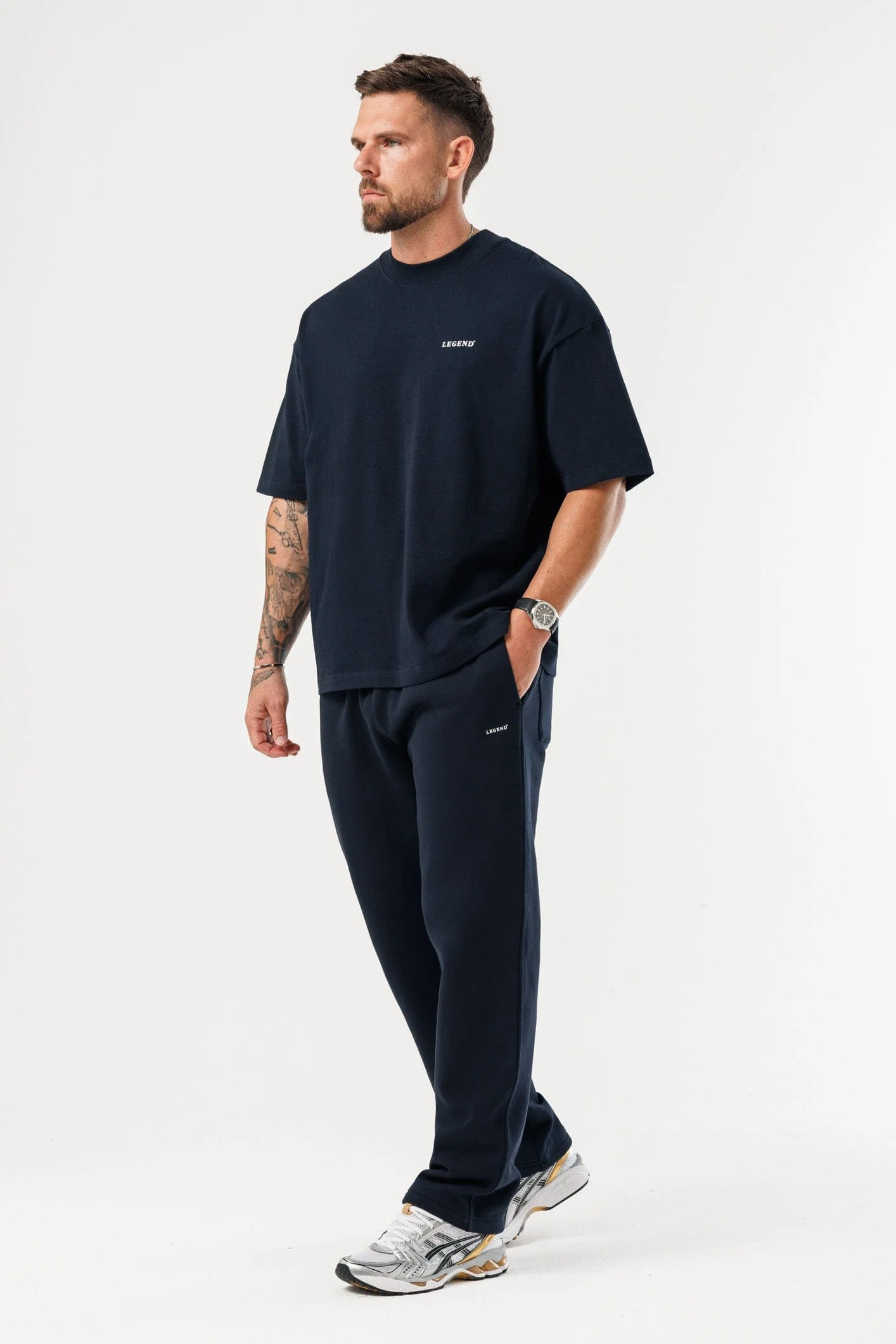 PRINT OVERSIZED T-SHIRT - NAVY - Image 7