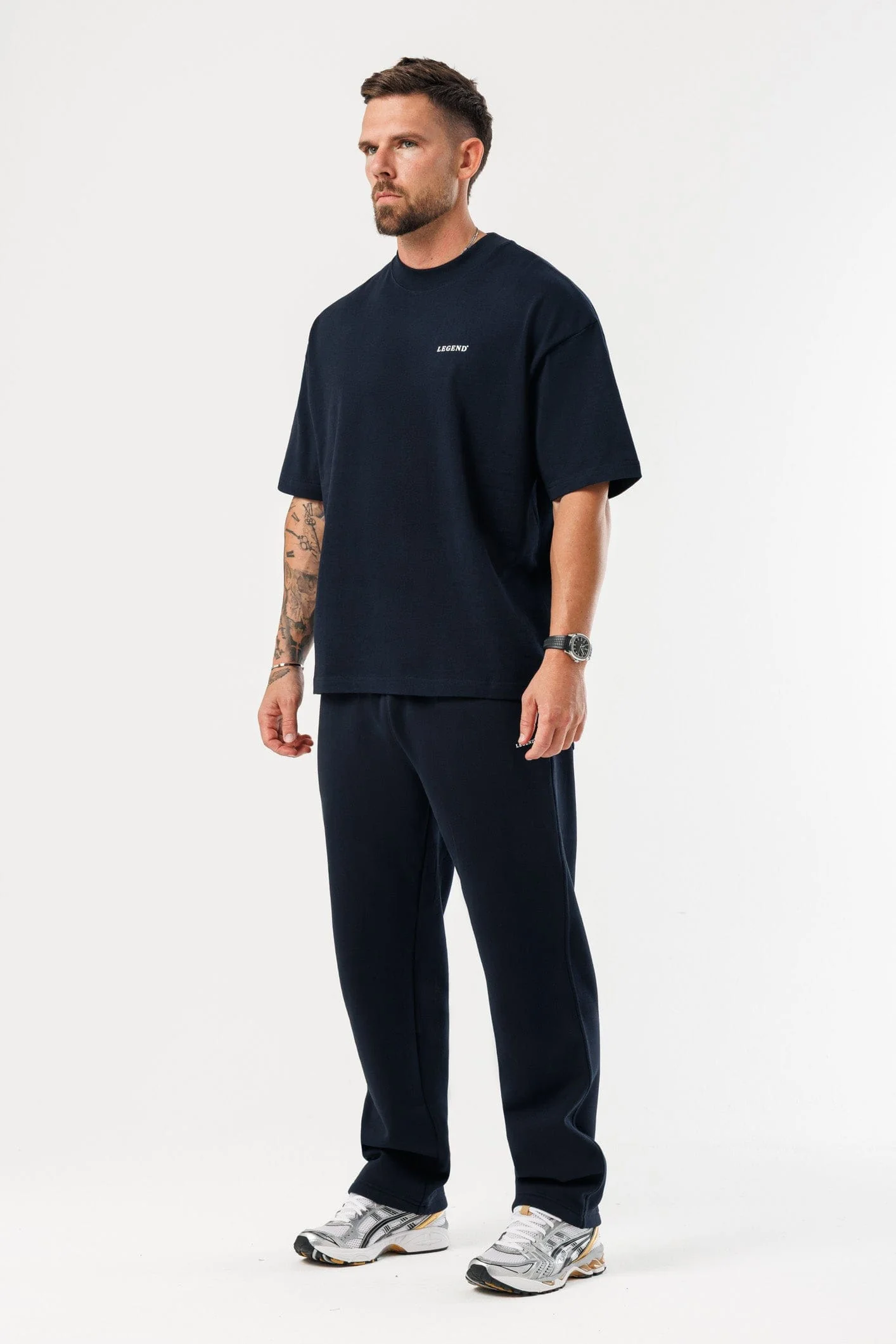 PRINT OVERSIZED T-SHIRT - NAVY - Image 8