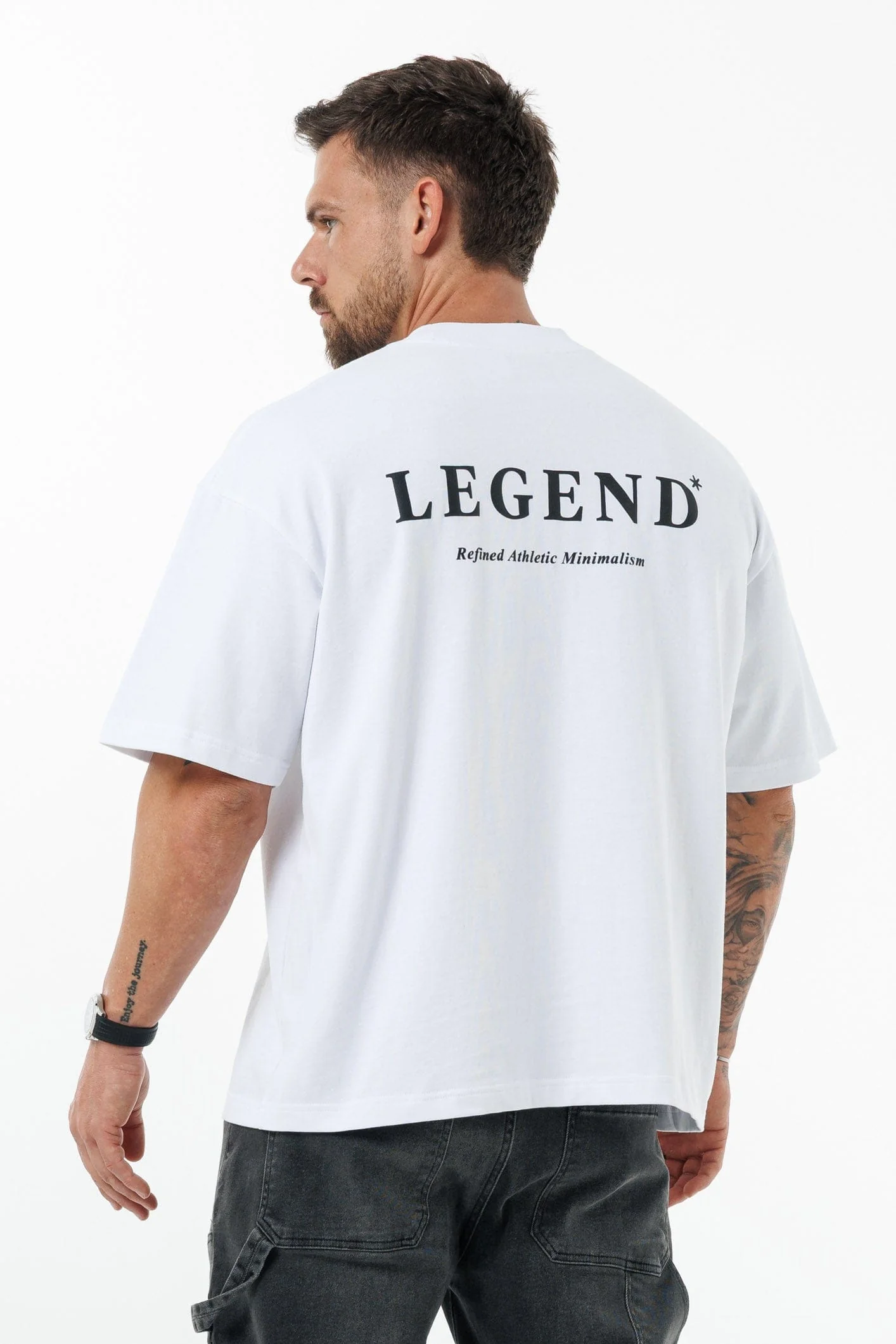 PRINT OVERSIZED T-SHIRT - WHITE