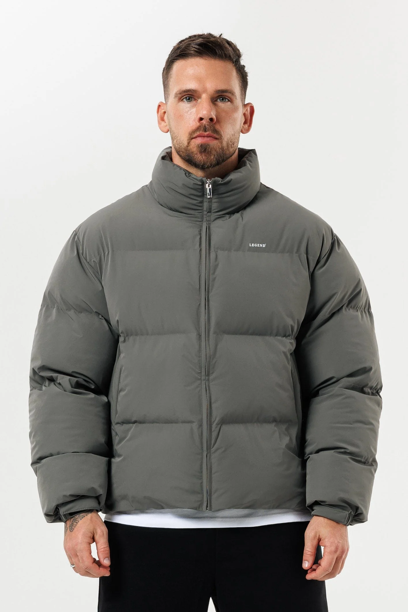 PUFFER JACKET - GREY - Image 5