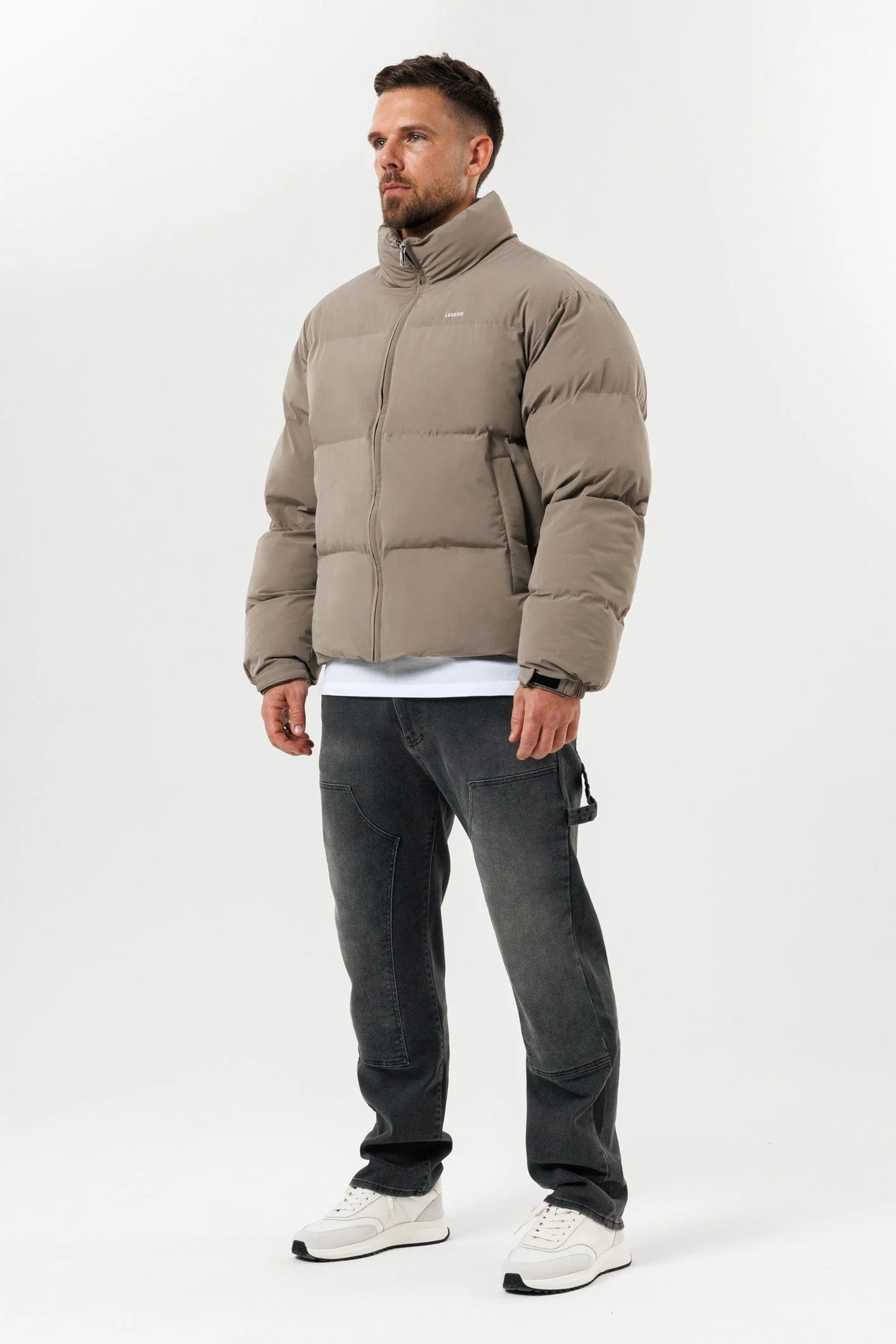 PUFFER JACKET - TAUPE - Image 4