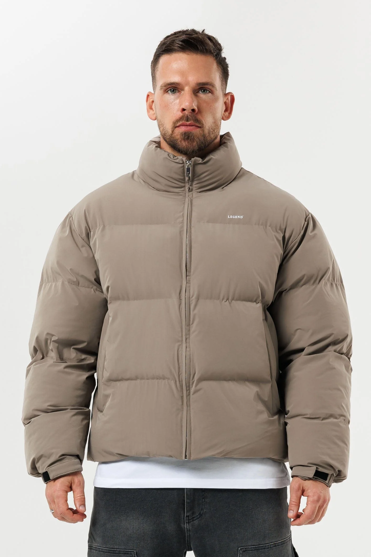 PUFFER JACKET - TAUPE - Image 5