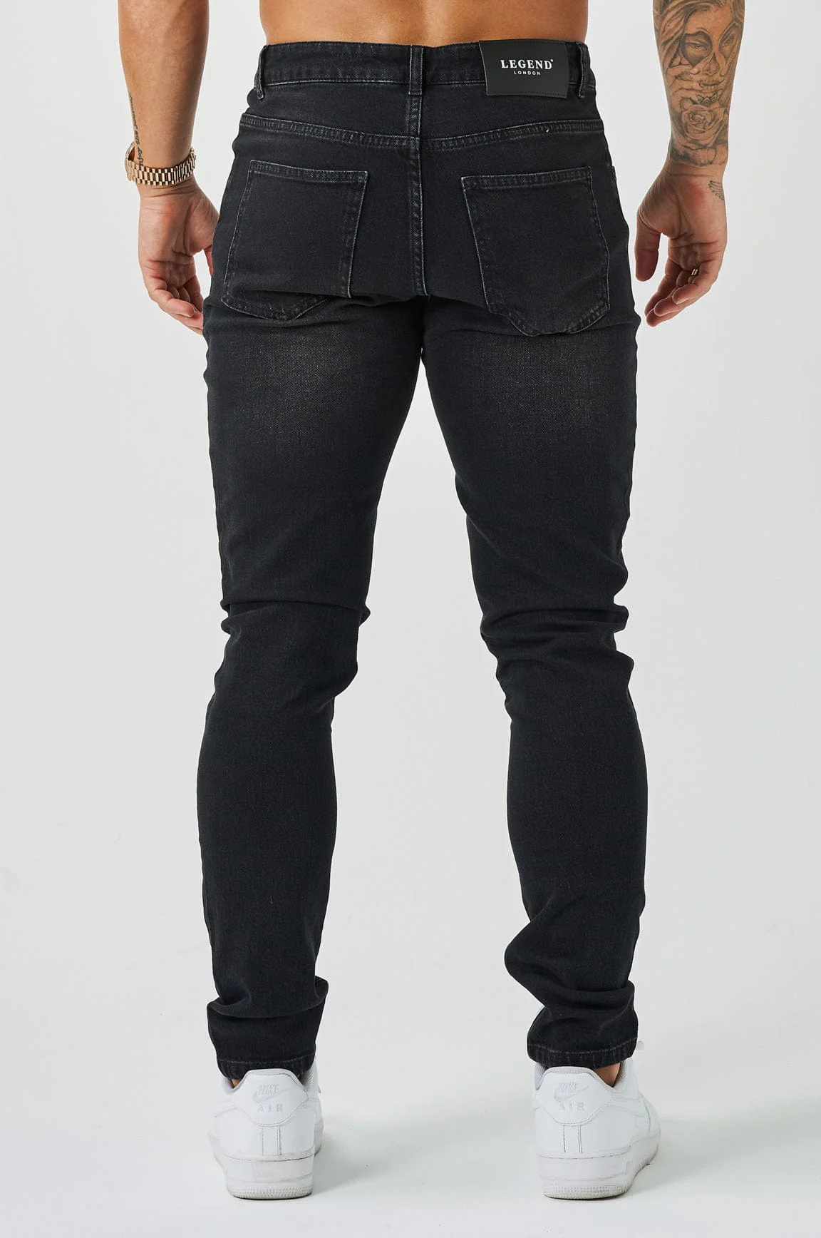 REGULAR FIT JEANS - WASHED BLACK - Image 5