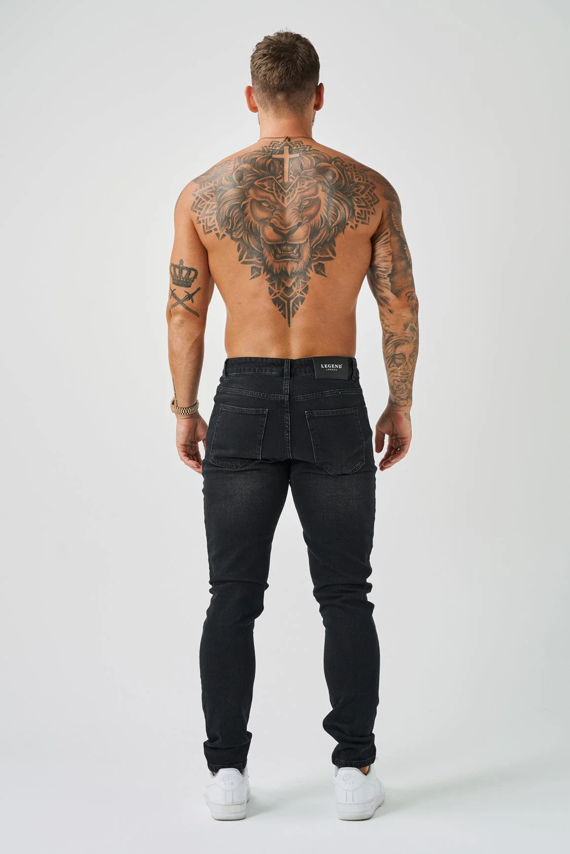 REGULAR FIT JEANS - WASHED BLACK - Image 7