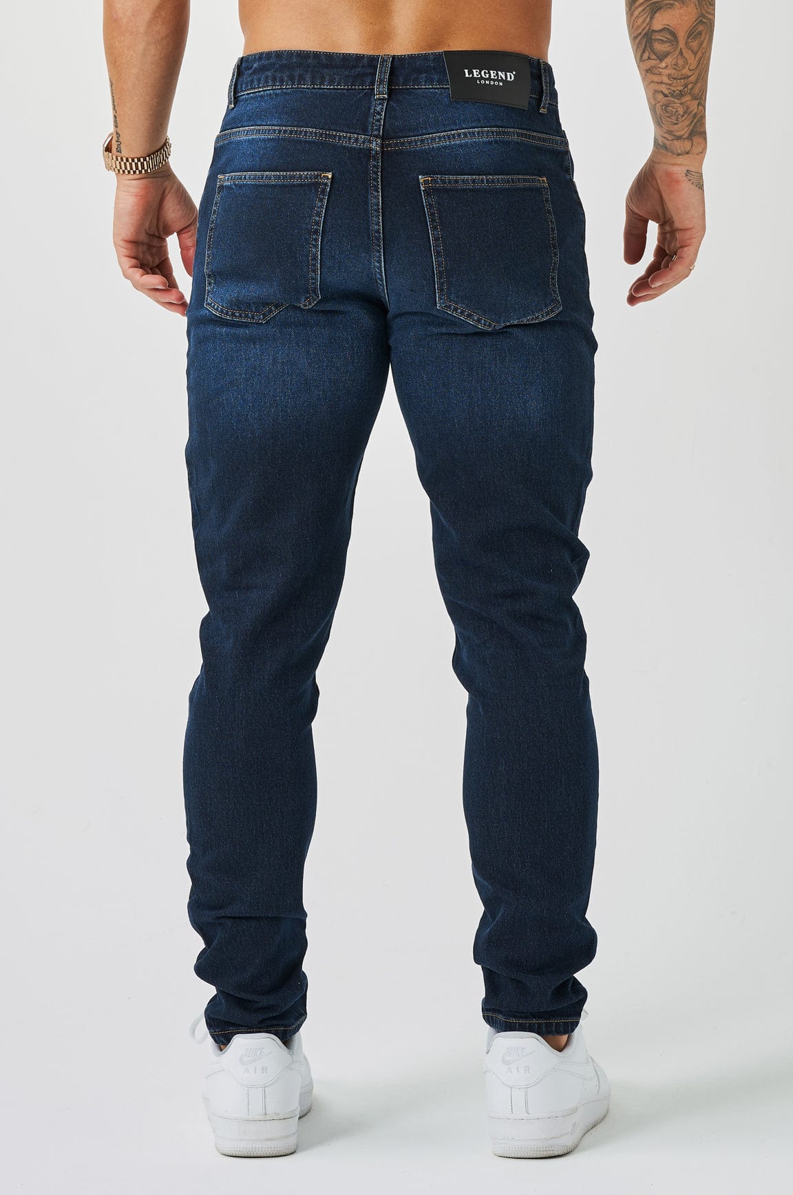 REGULAR FIT JEANS - BLUE BLACK - Image 5