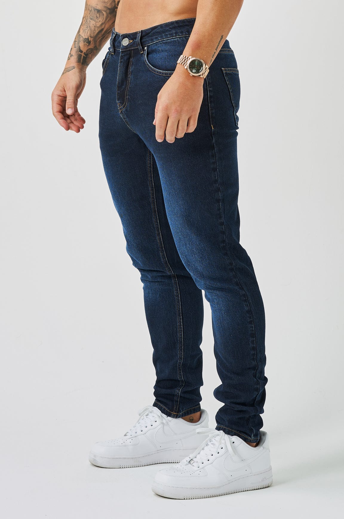 REGULAR FIT JEANS - BLUE BLACK - Image 6