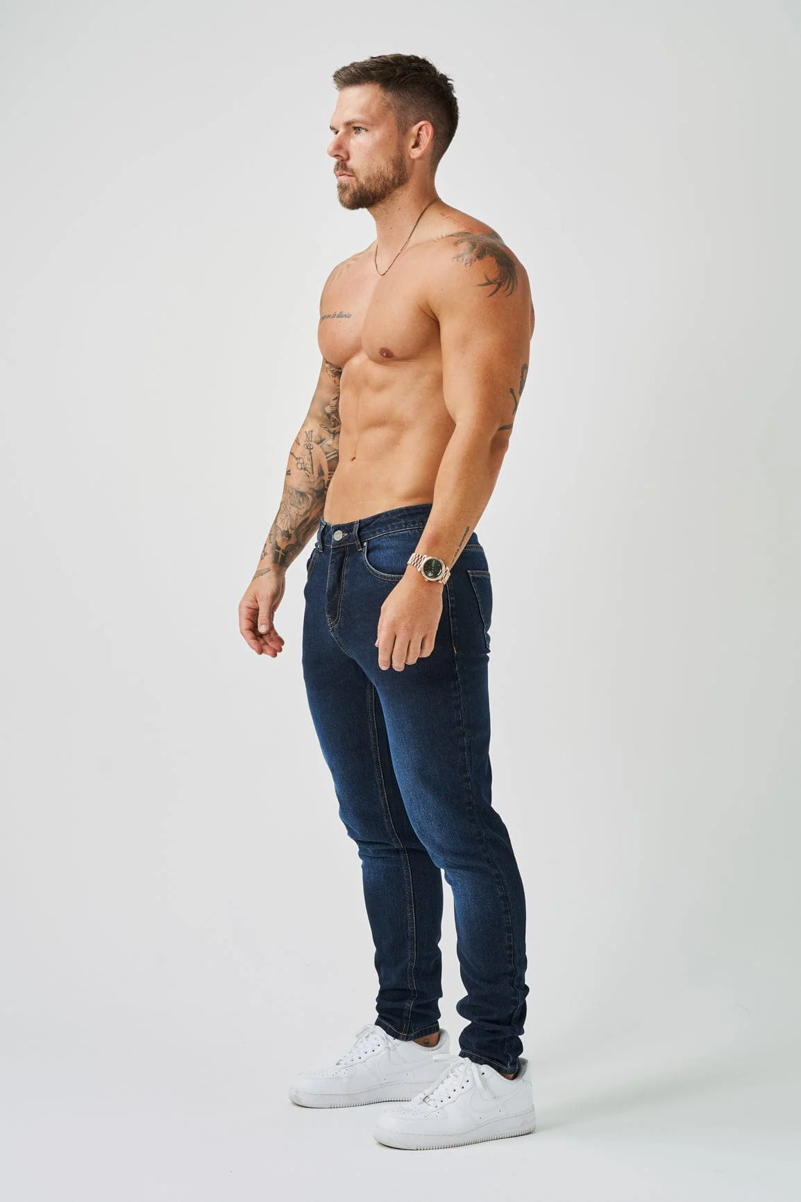 REGULAR FIT JEANS - BLUE BLACK - Image 7
