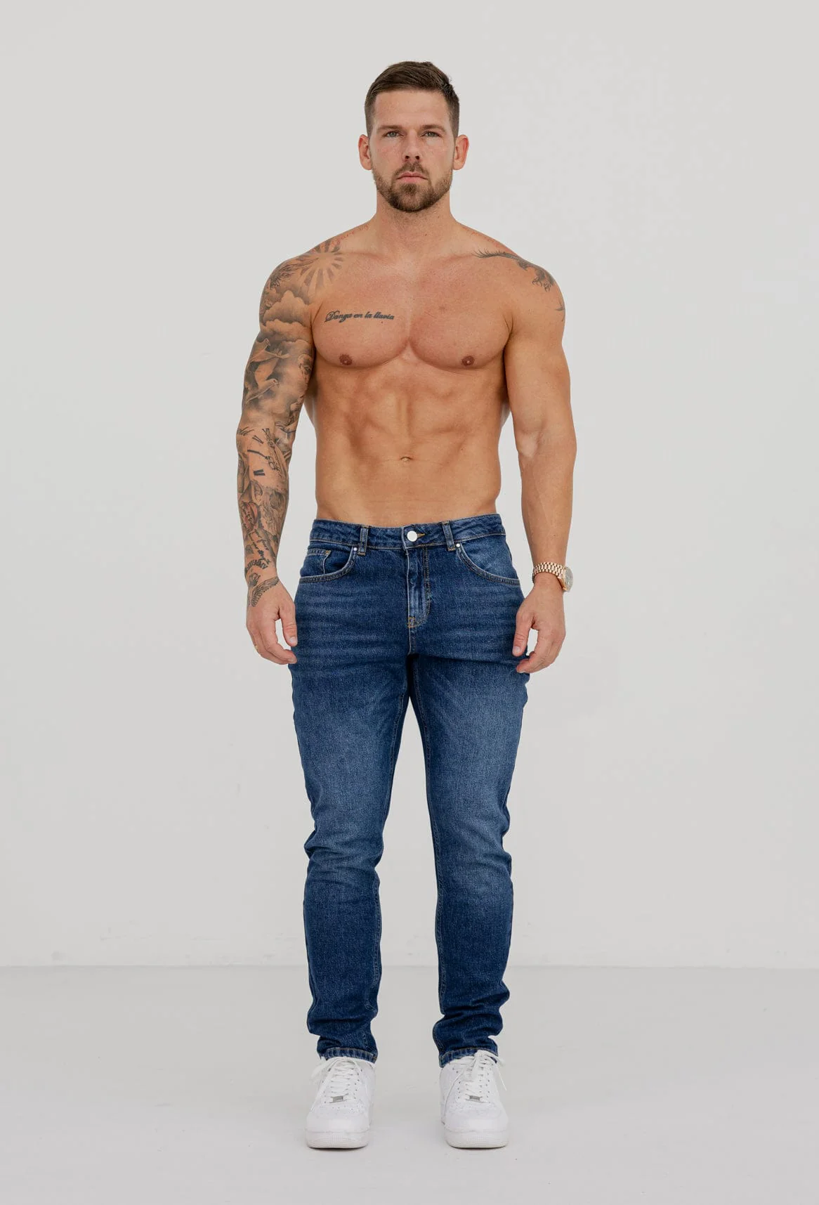 REGULAR FIT JEANS - DARK BLUE - Image 2