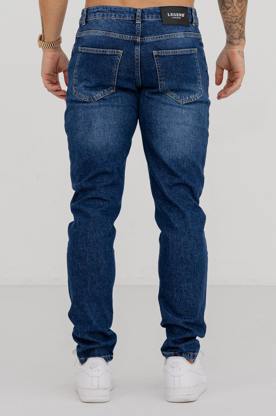 REGULAR FIT JEANS - DARK BLUE - Image 6